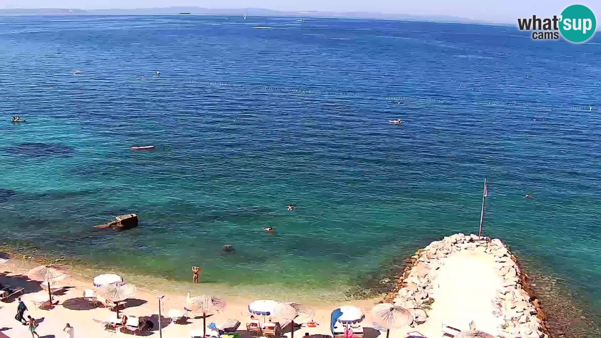 Web kamera Plaža Podstrana – Pogled uživo