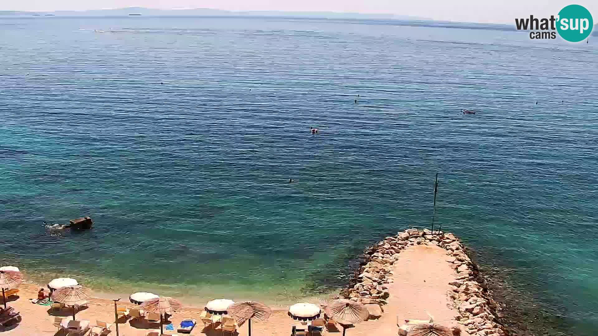 Web kamera Plaža Podstrana – Pogled uživo