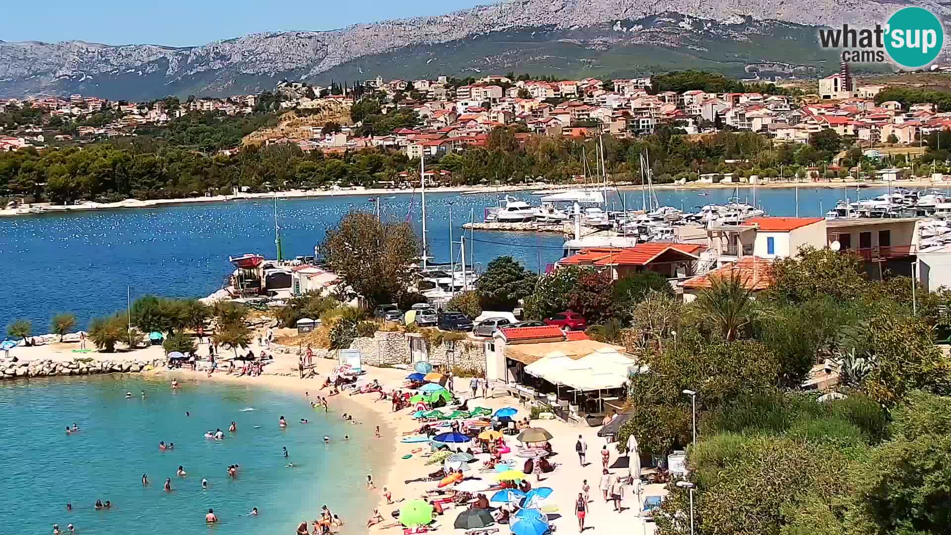 Spletna kamera Plaža Podstrana – Pogled v živo