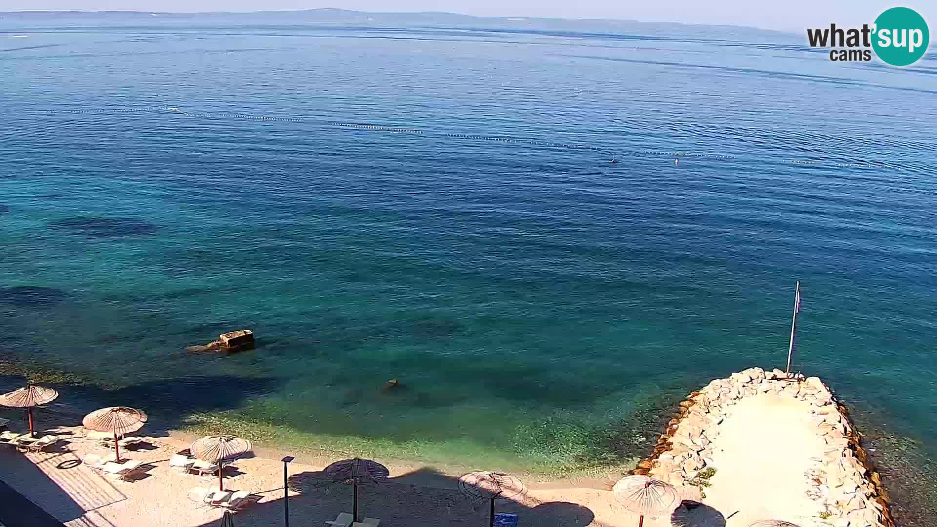 Webcam plage de Podstrana – Vue en direct depuis Hotel Split