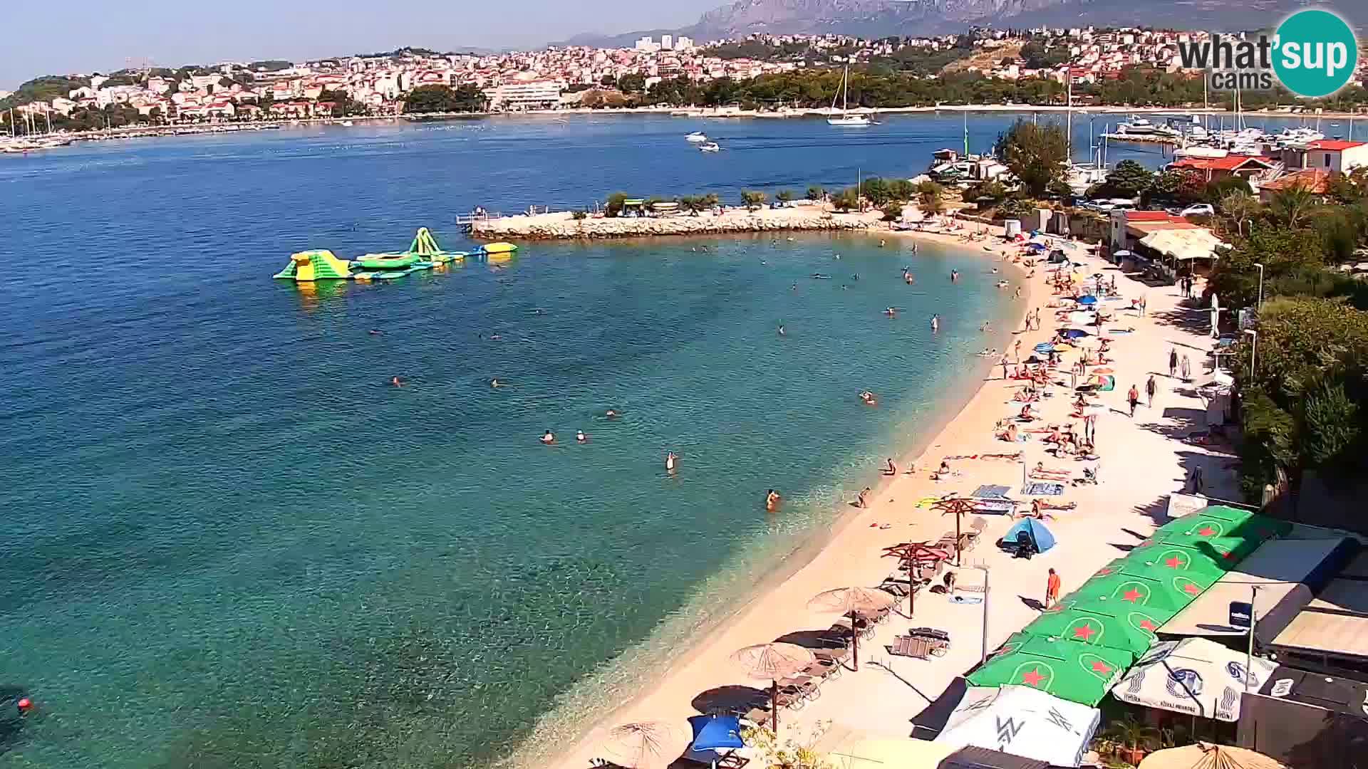 Webcam plage de Podstrana – Vue en direct depuis Hotel Split