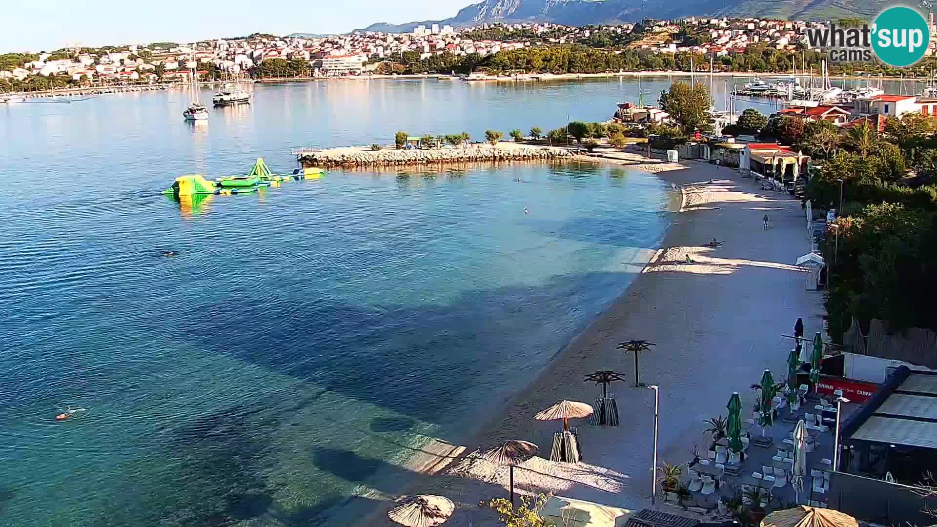 Web kamera Plaža Podstrana – Pogled uživo