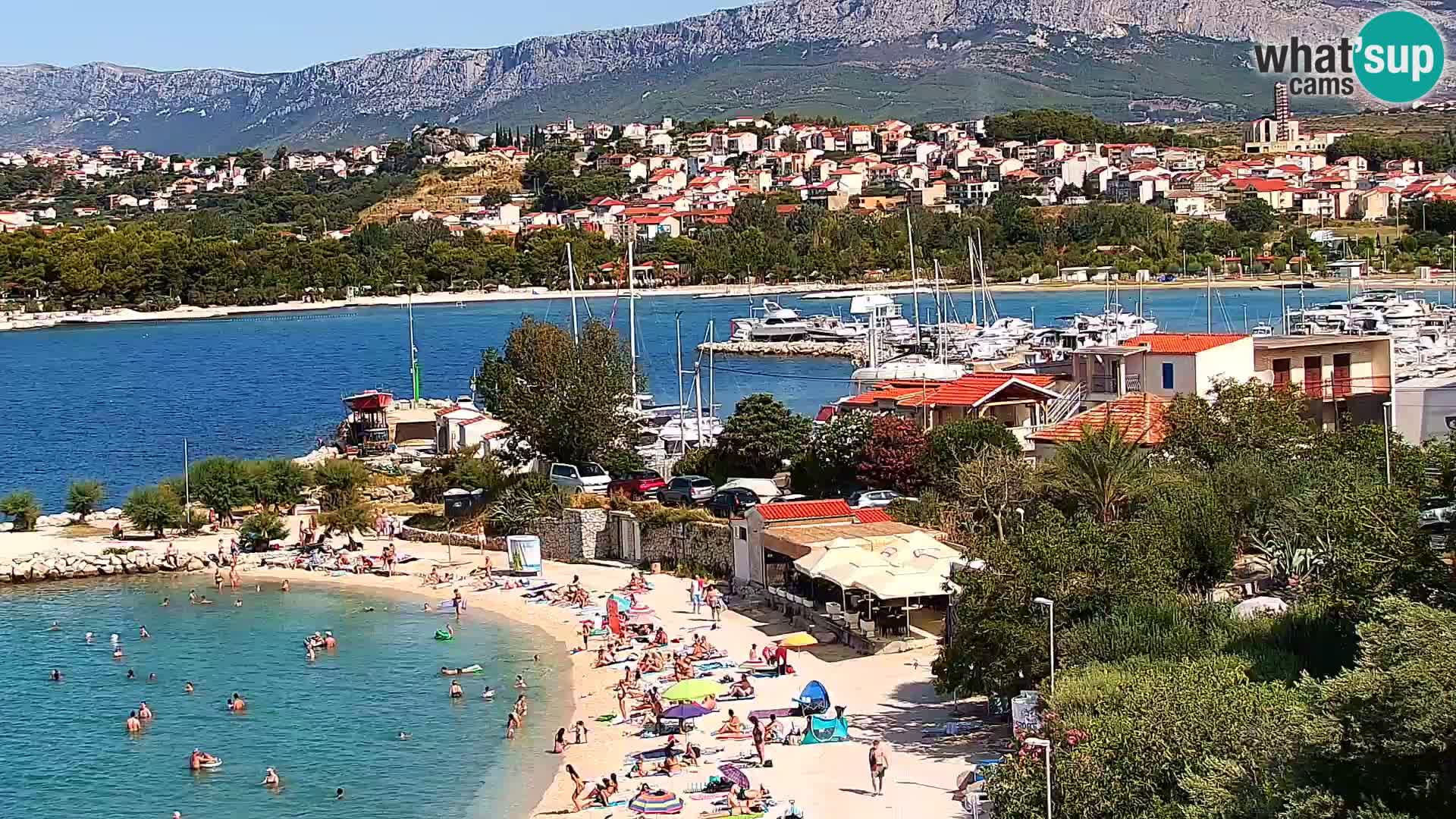 Web kamera Plaža Podstrana – Pogled uživo