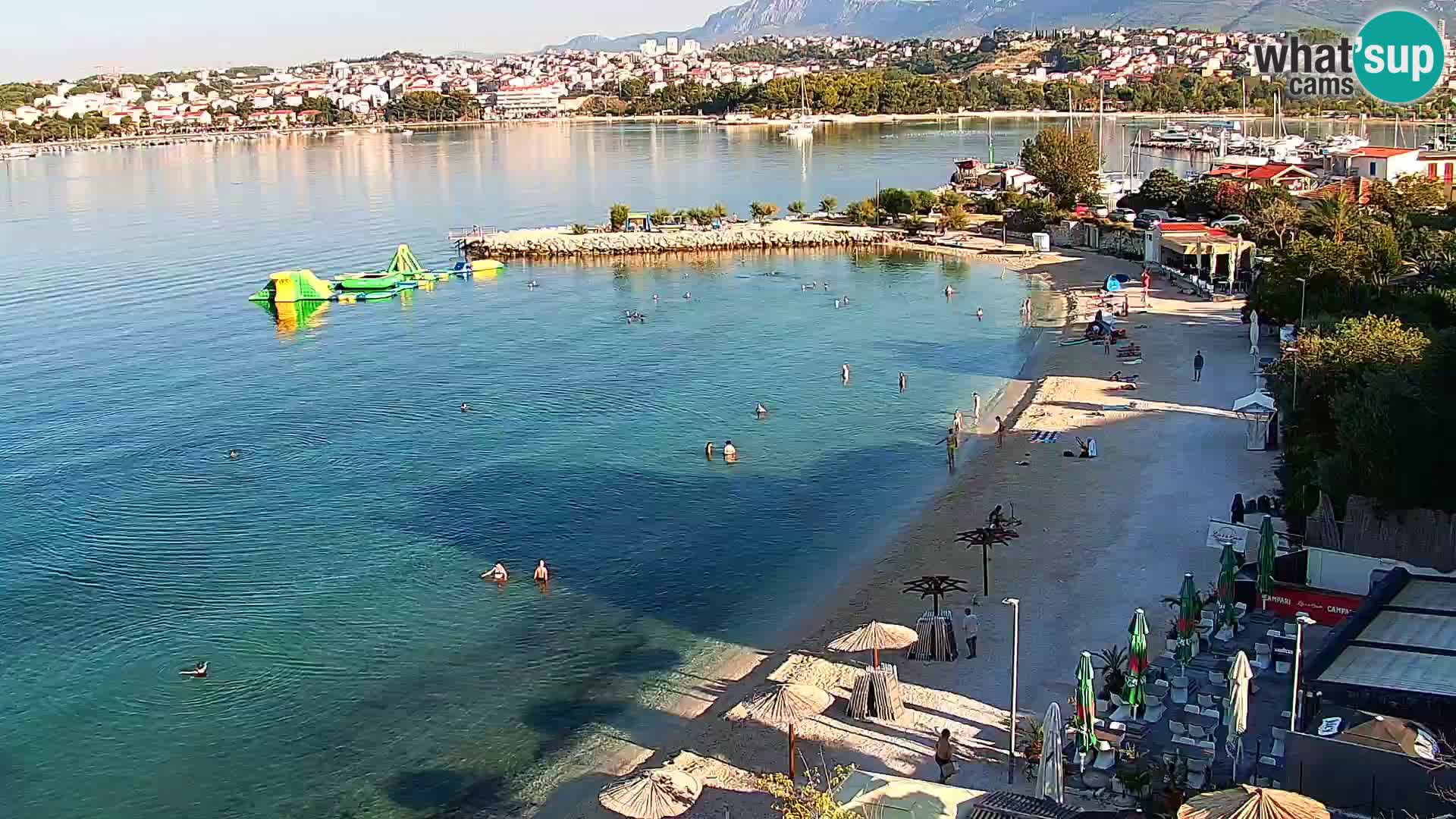 Spletna kamera Plaža Podstrana – Pogled v živo