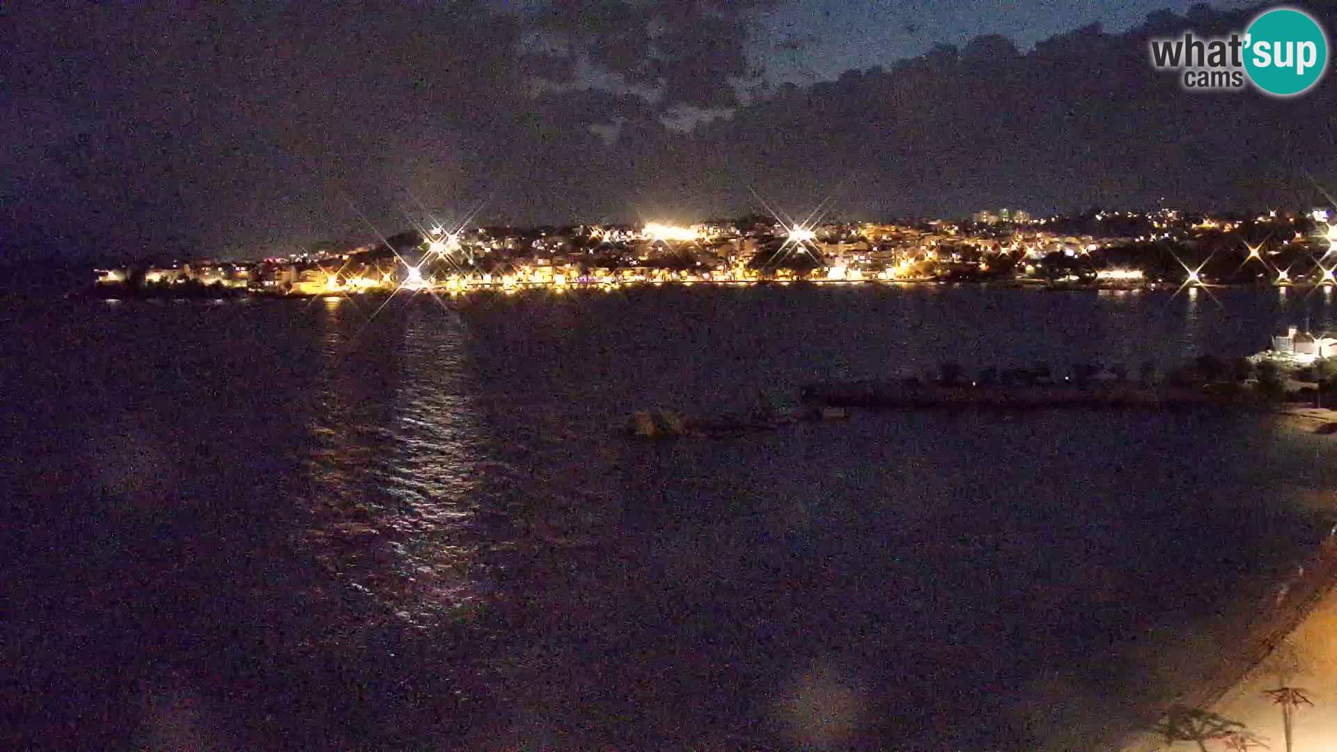 Spletna kamera Plaža Podstrana – Pogled v živo