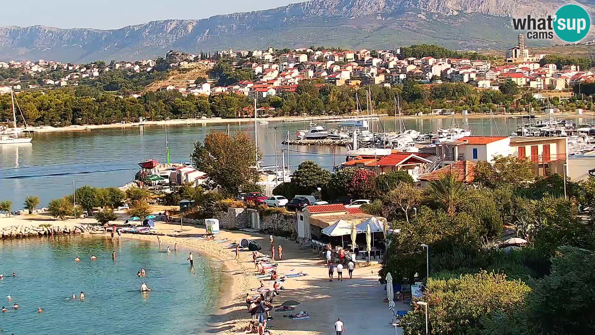 Spletna kamera Plaža Podstrana – Pogled v živo