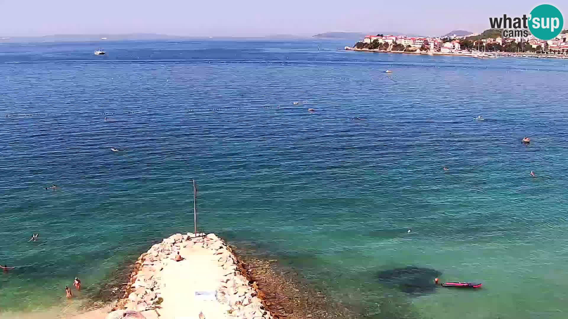 Web kamera Plaža Podstrana – Pogled uživo