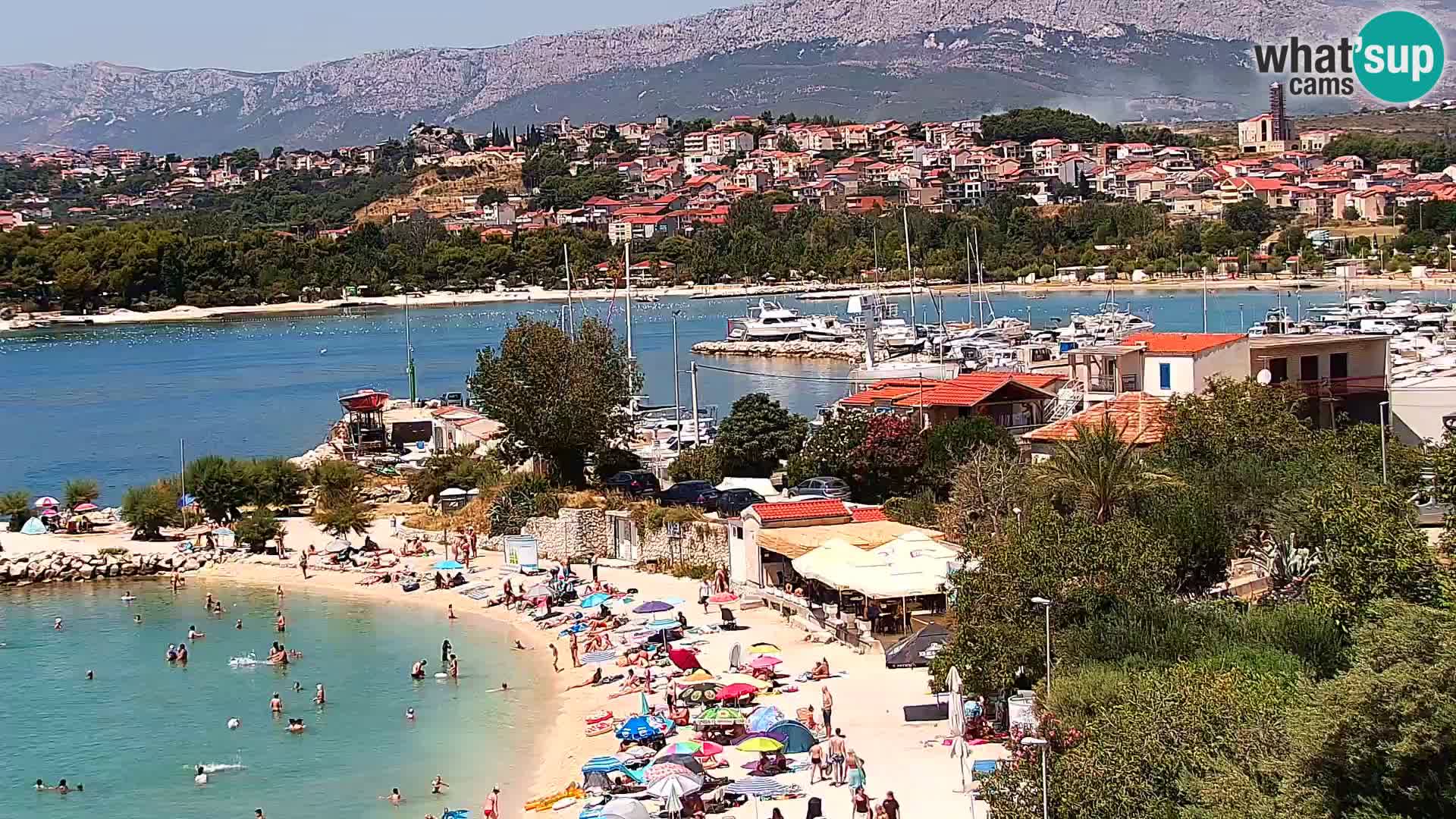 Spletna kamera Plaža Podstrana – Pogled v živo