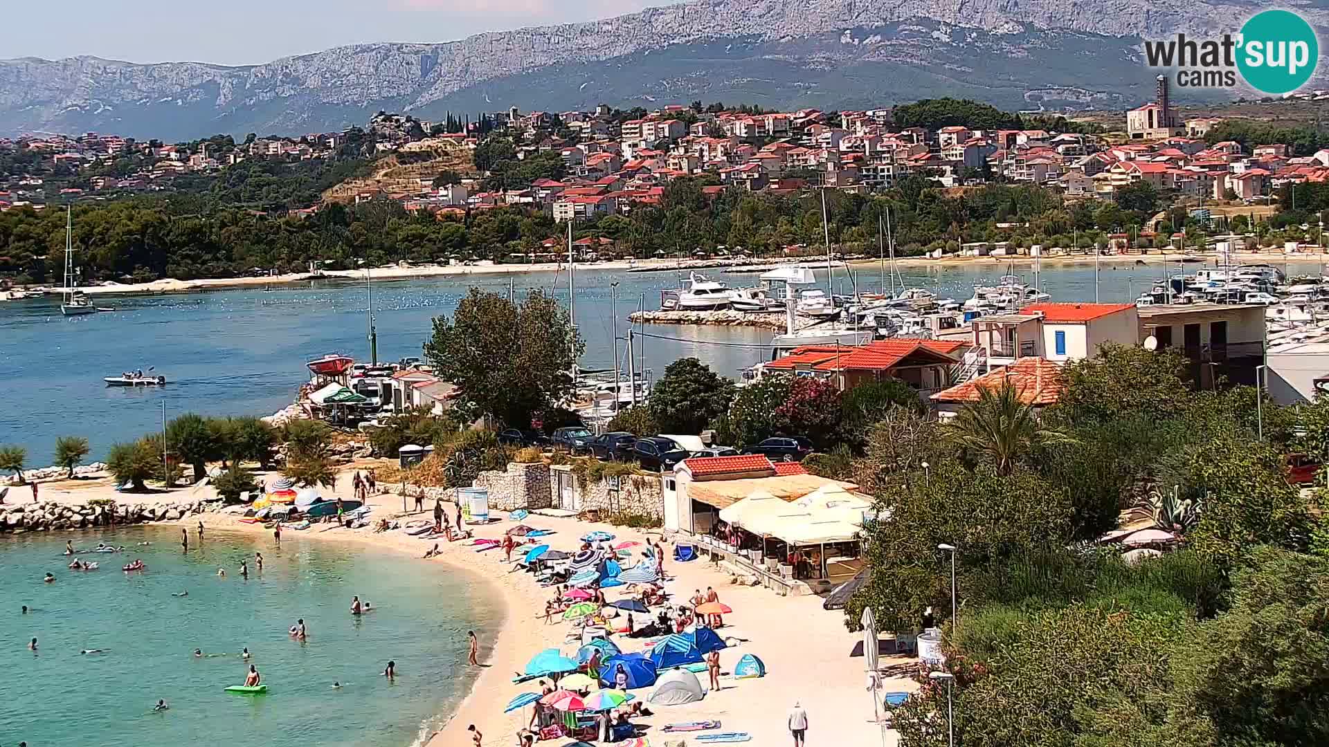 Spletna kamera Plaža Podstrana – Pogled v živo