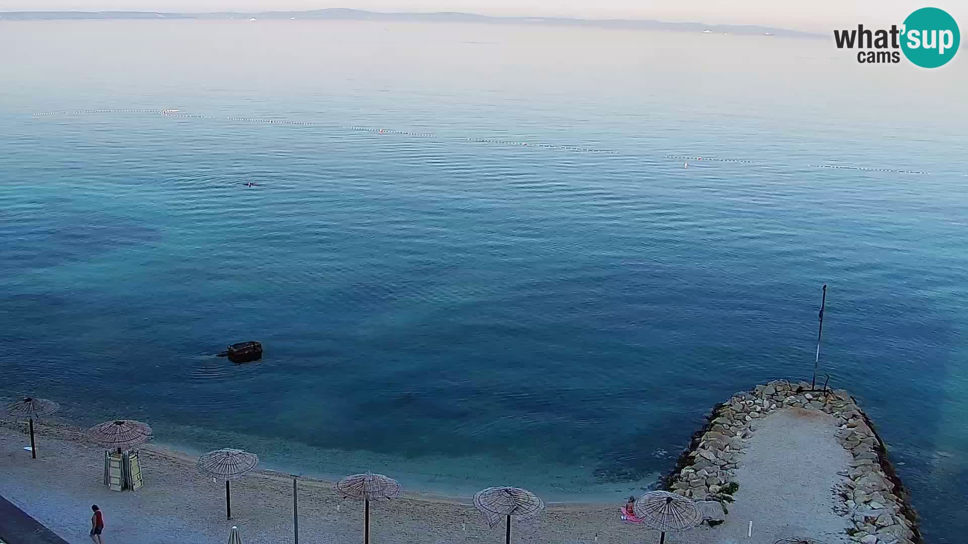 Webcam plage de Podstrana – Vue en direct depuis Hotel Split
