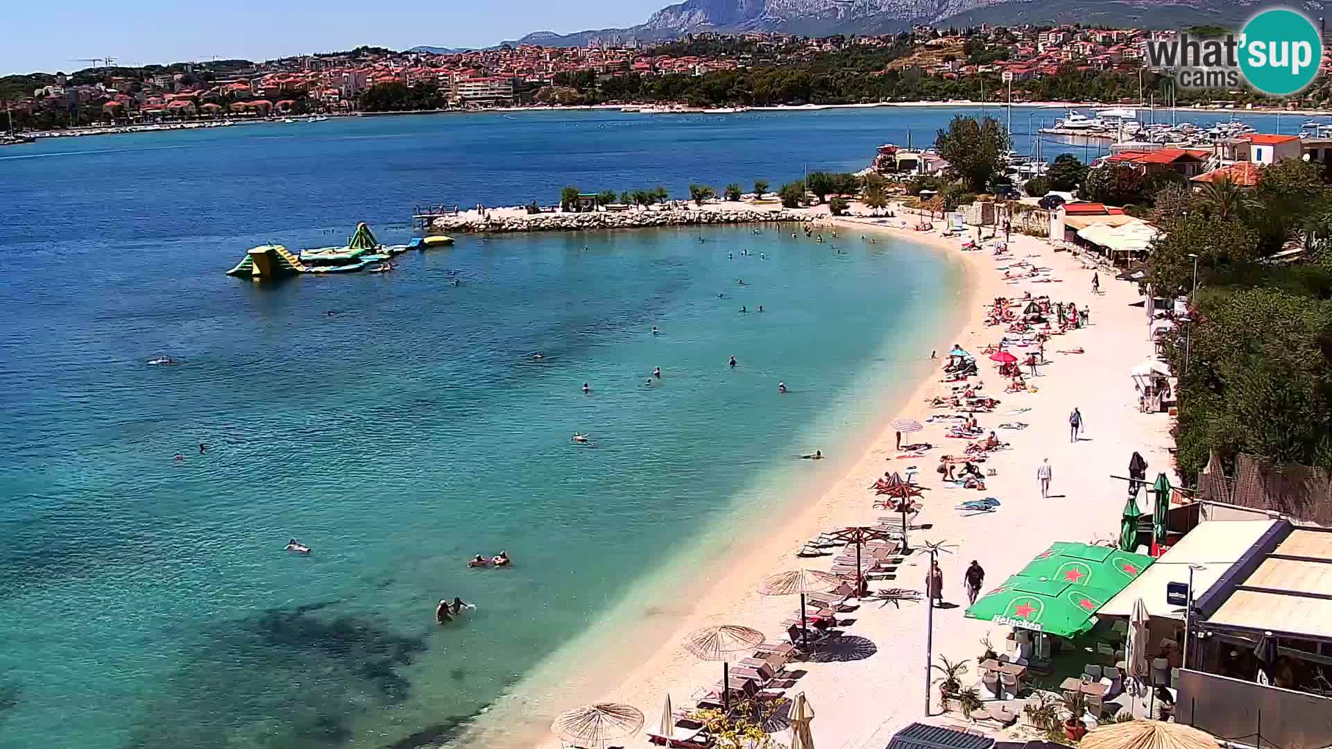 Spletna kamera Plaža Podstrana – Pogled v živo
