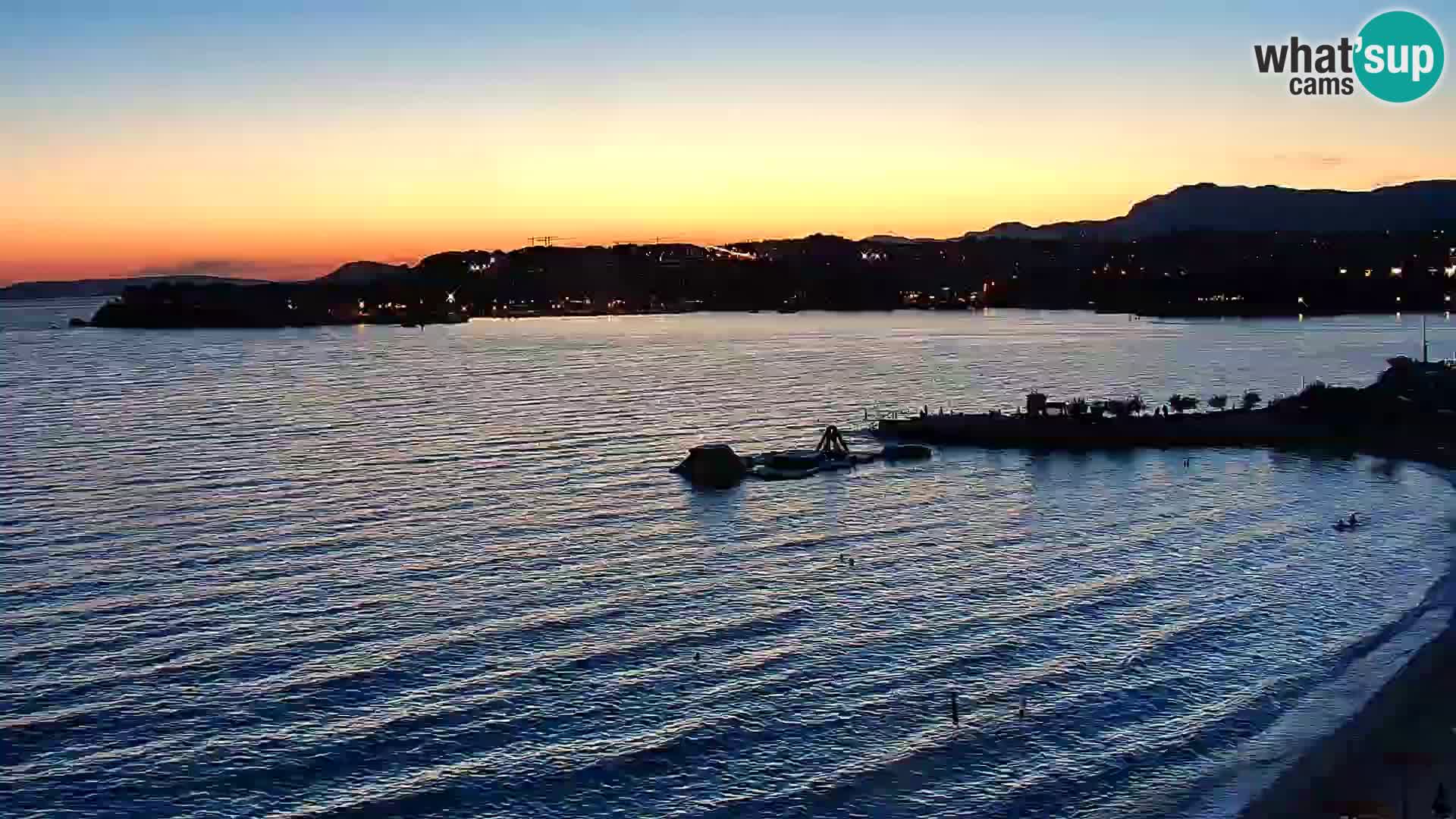Spletna kamera Plaža Podstrana – Pogled v živo