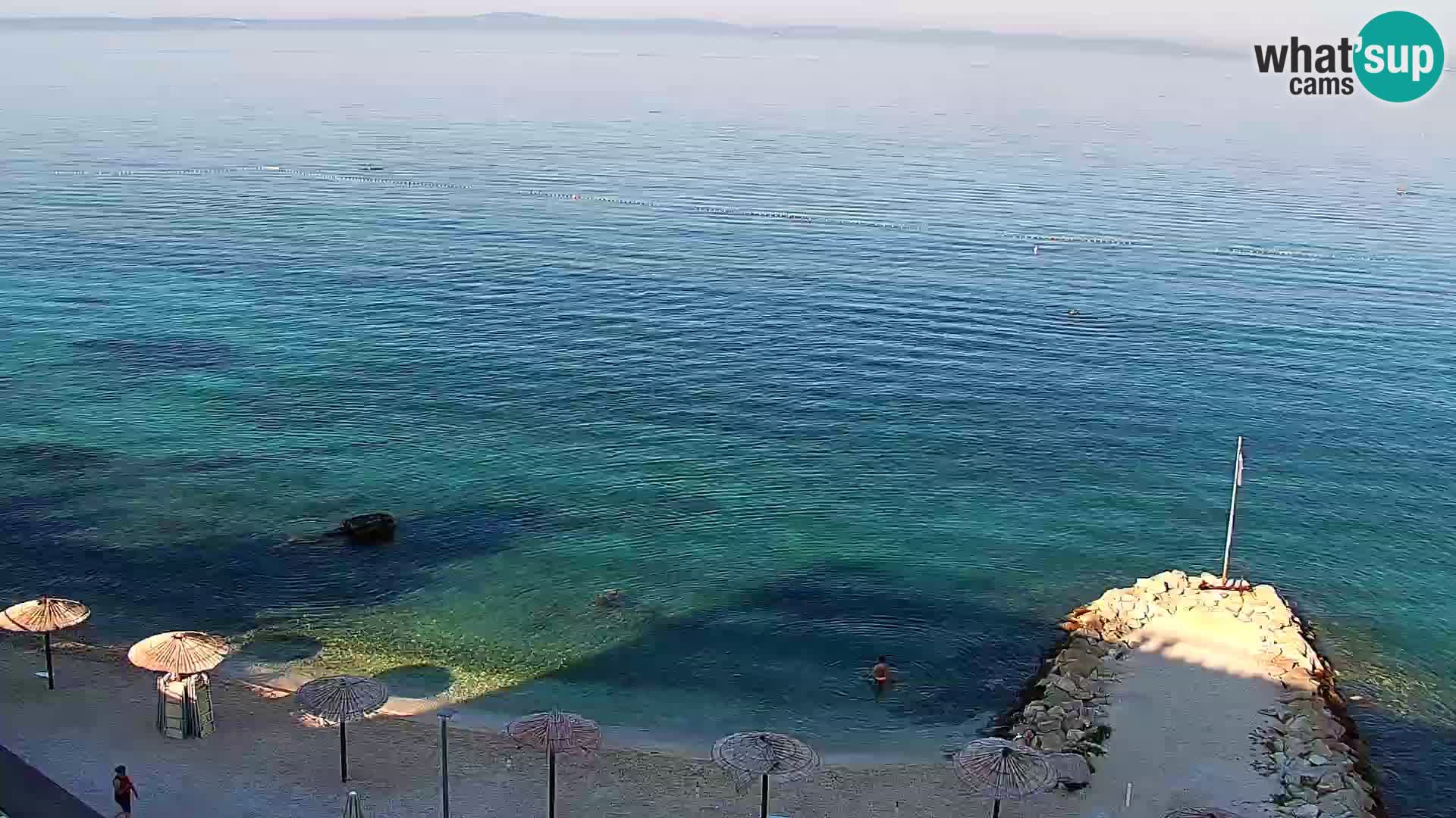 Webcam Playa de Podstrana – Vista en directo desde Hotel Split