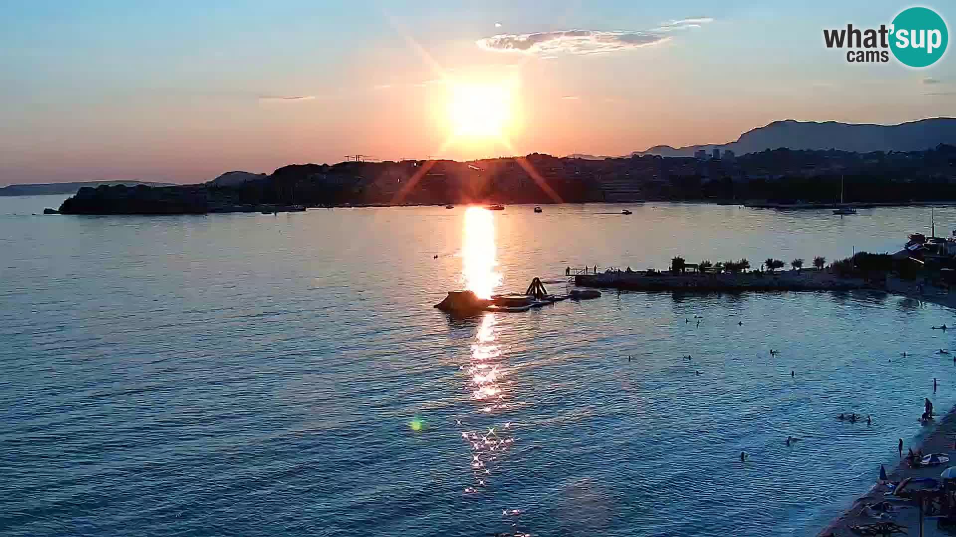 Web kamera Plaža Podstrana – Pogled uživo