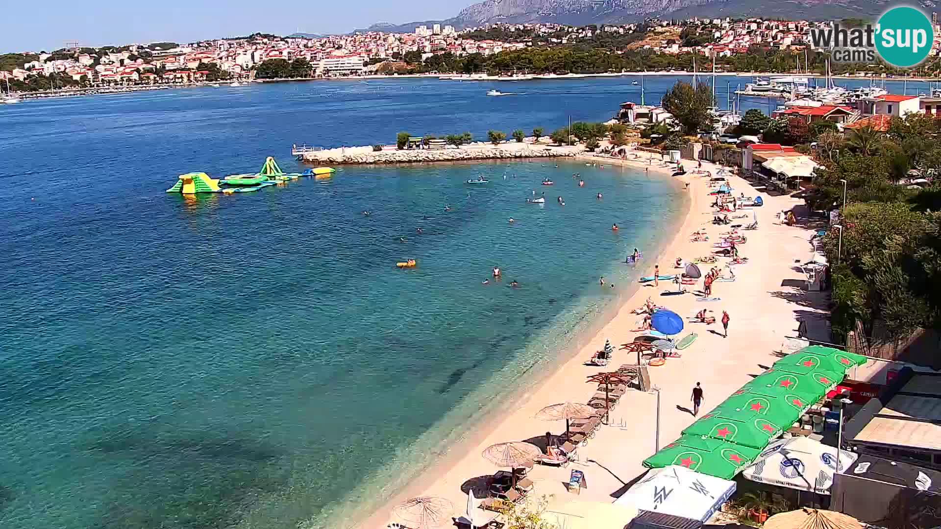 Webcam plage de Podstrana – Vue en direct depuis Hotel Split