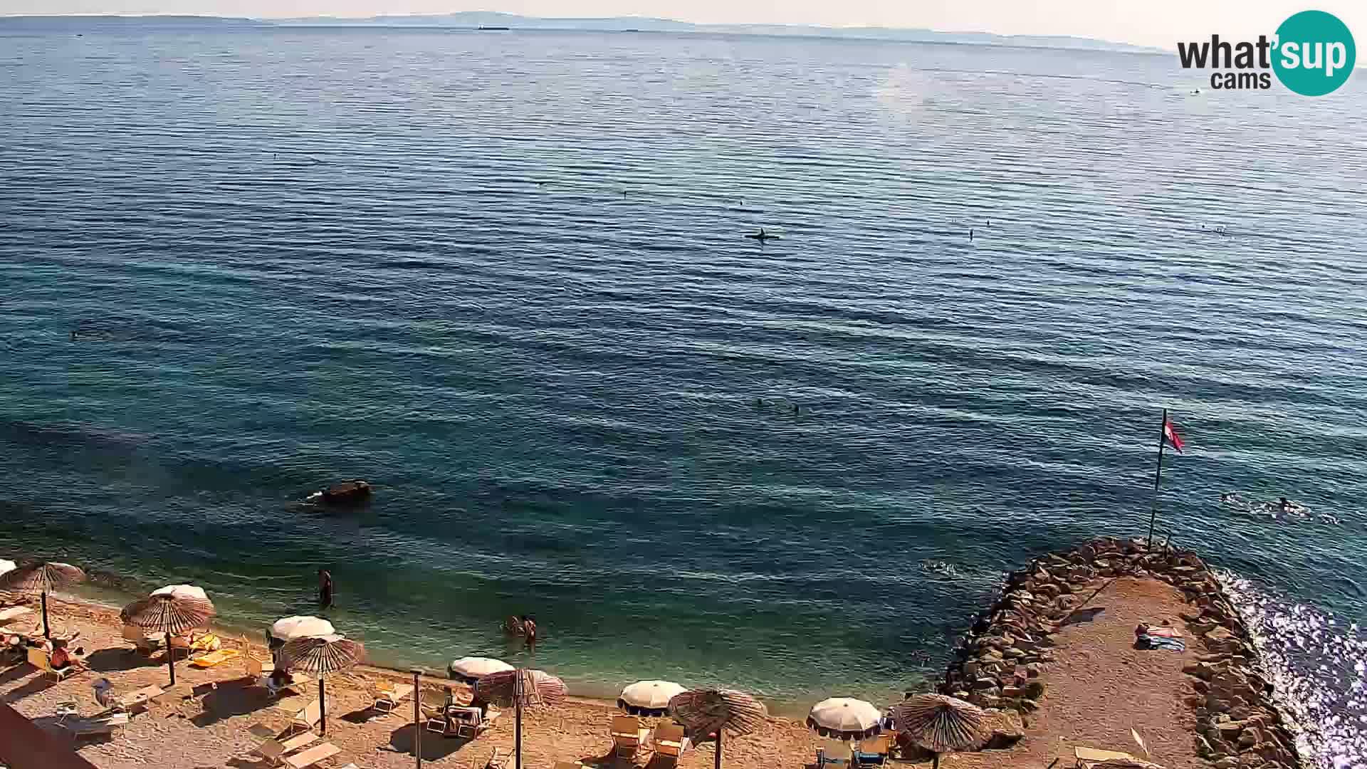 Web kamera Plaža Podstrana – Pogled uživo