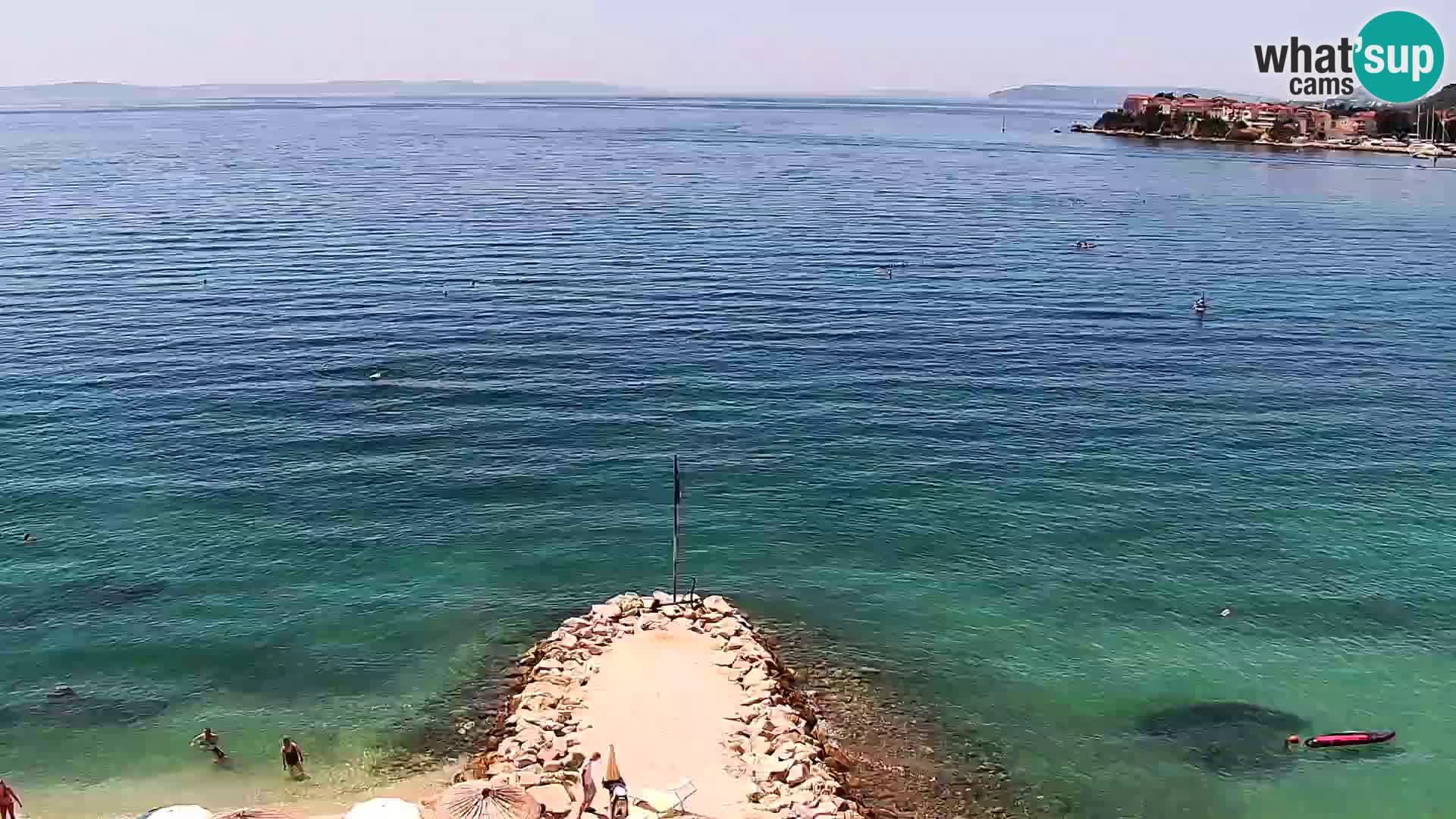 Spletna kamera Plaža Podstrana – Pogled v živo