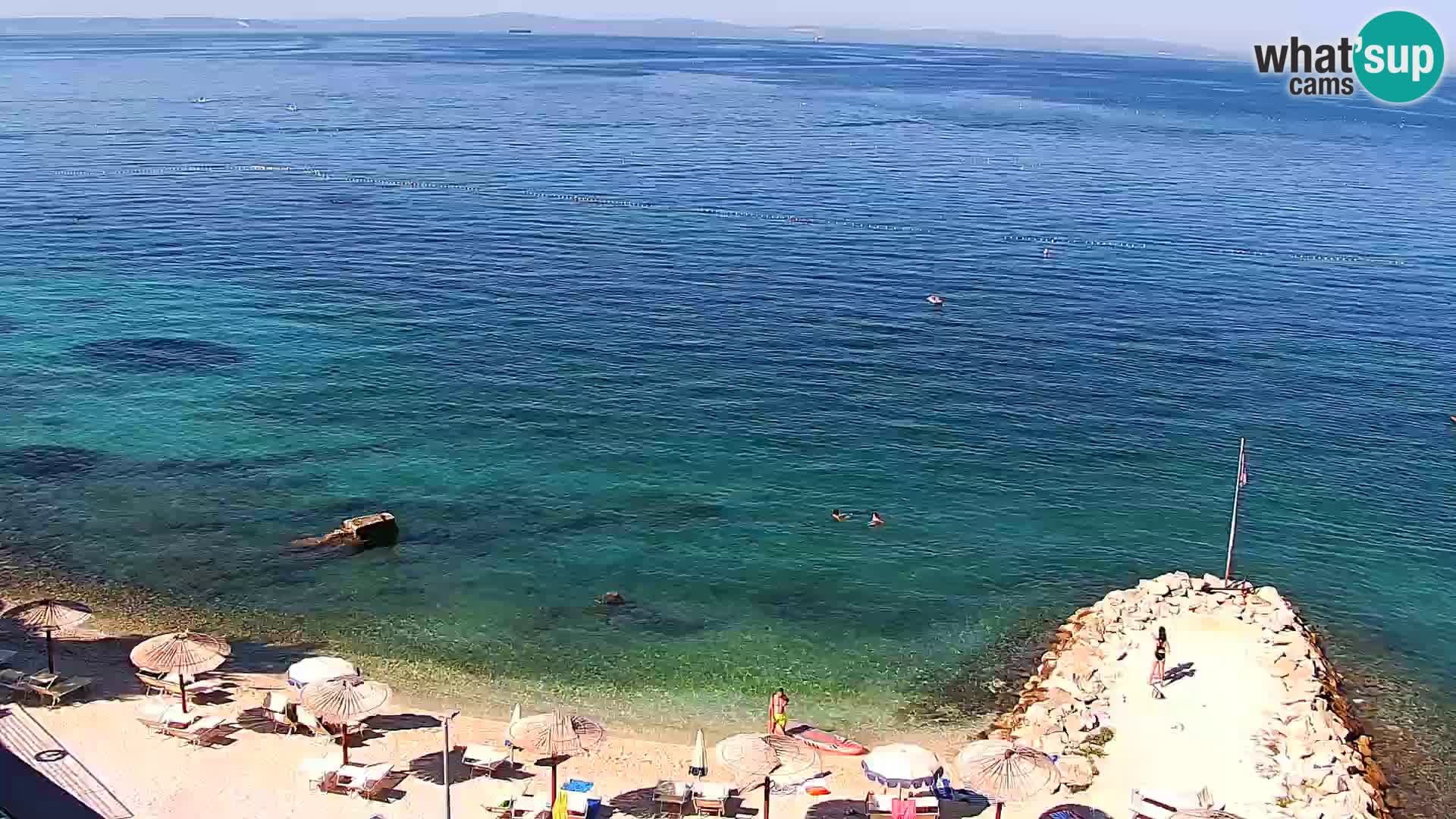 Web kamera Plaža Podstrana – Pogled uživo