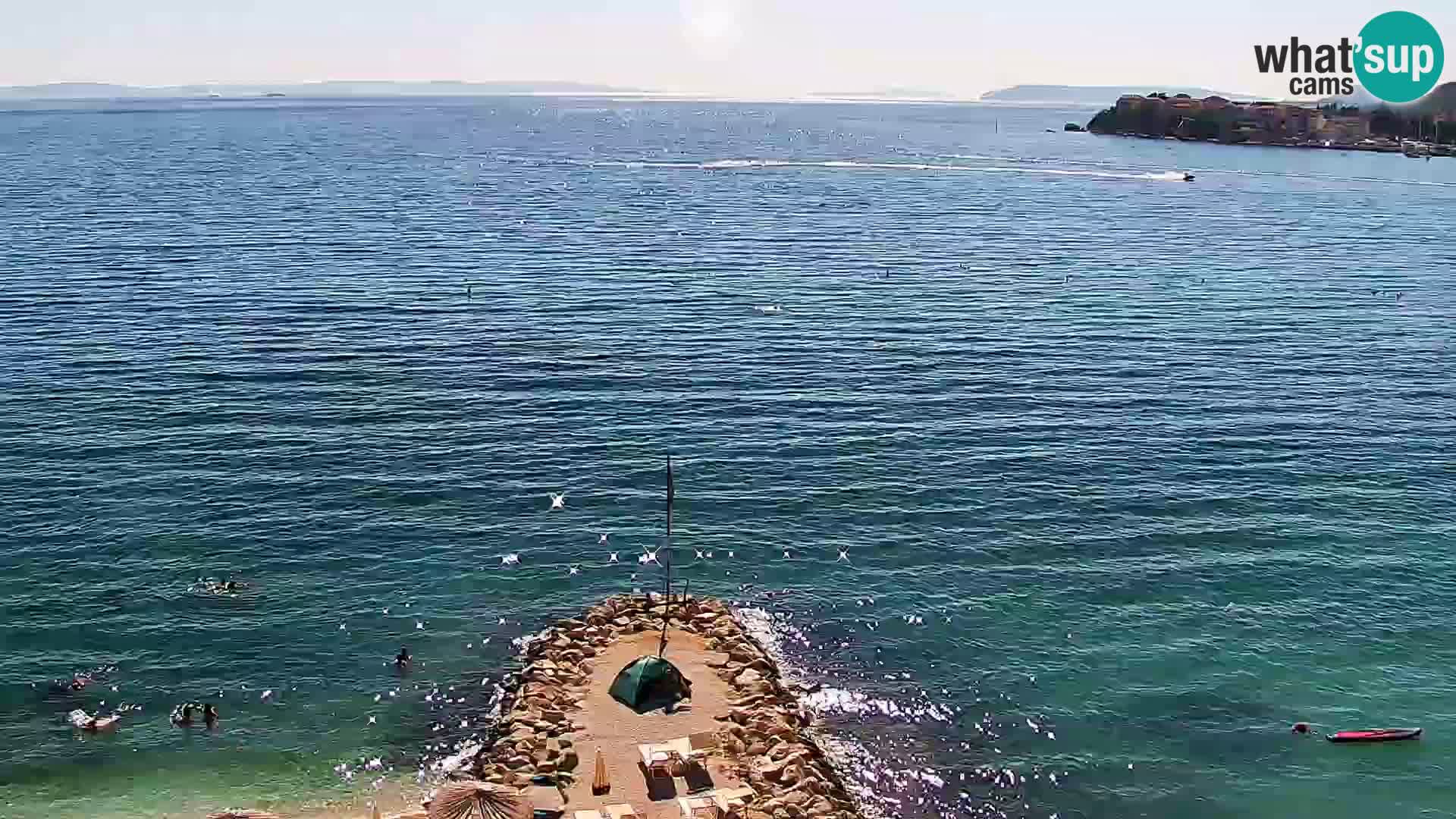 Webcam Playa de Podstrana – Vista en directo desde Hotel Split