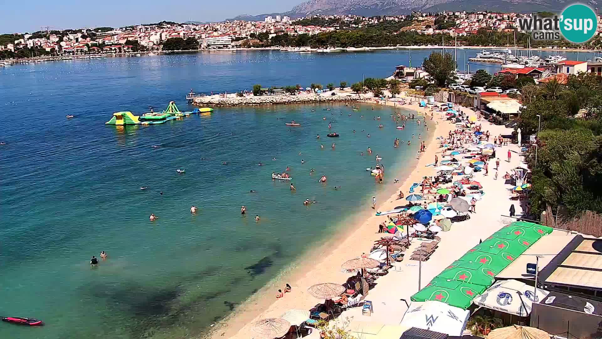 Webcam plage de Podstrana – Vue en direct depuis Hotel Split