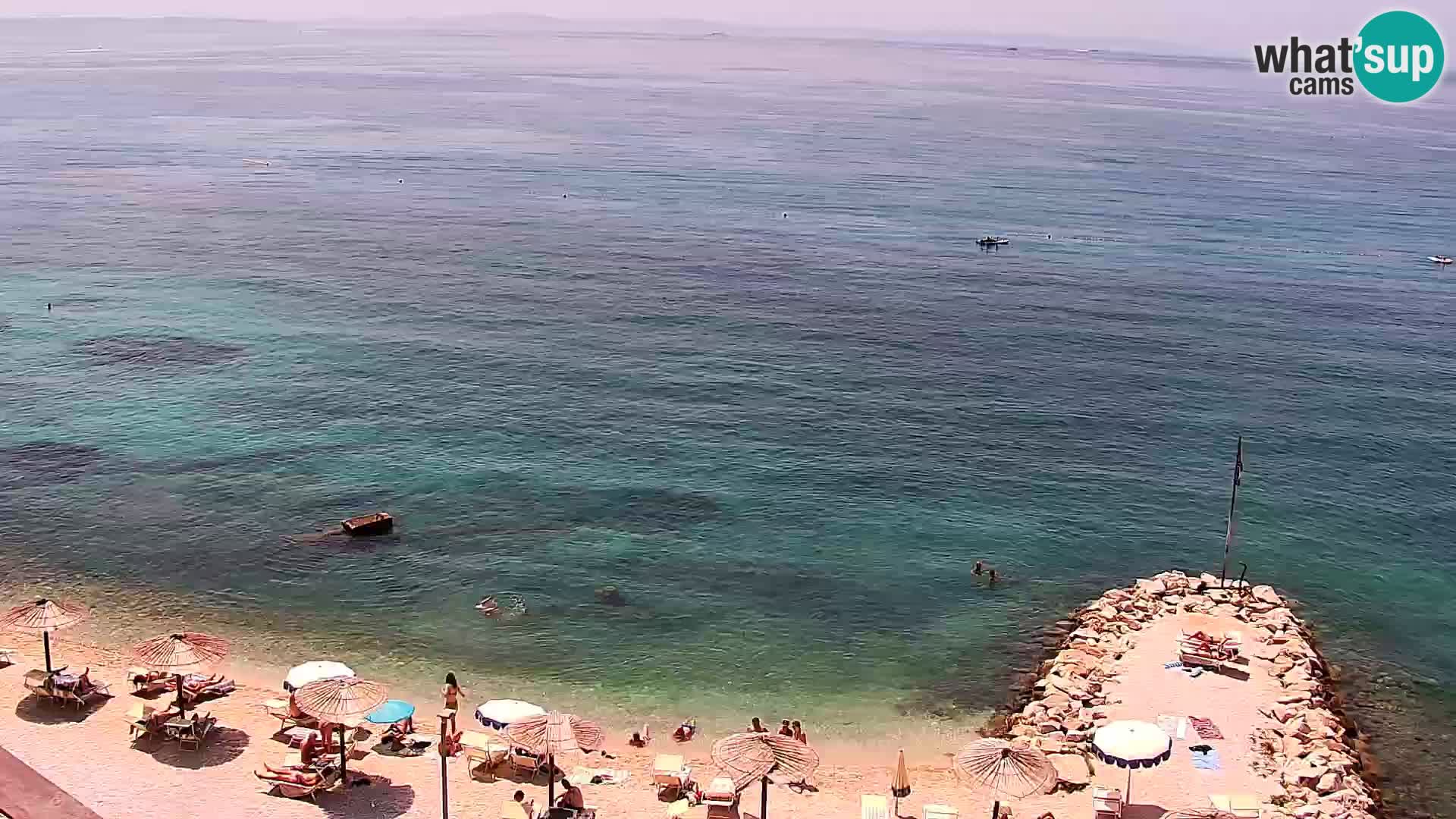 Webcam Playa de Podstrana – Vista en directo desde Hotel Split