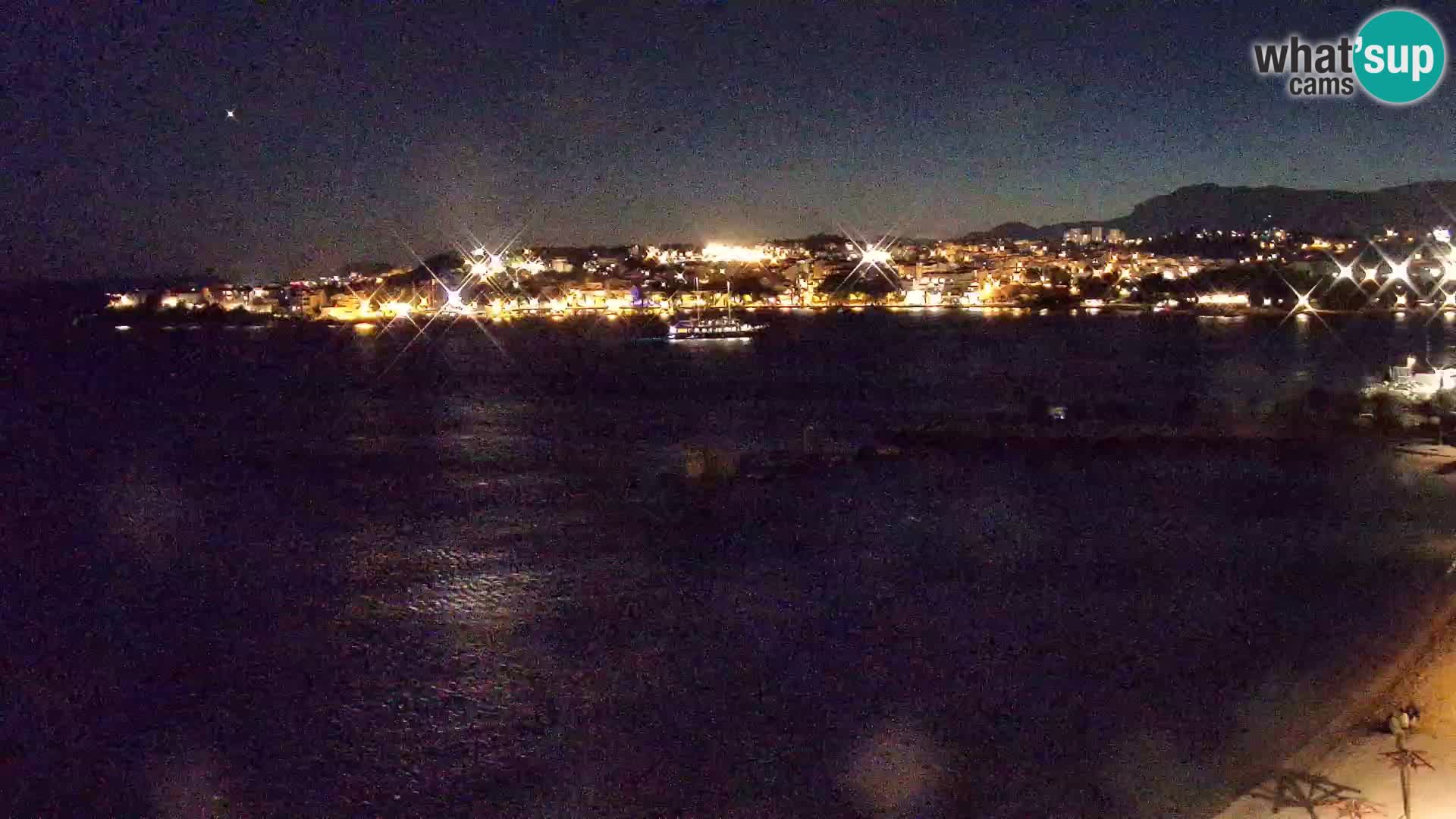 Webcam Playa de Podstrana – Vista en directo desde Hotel Split