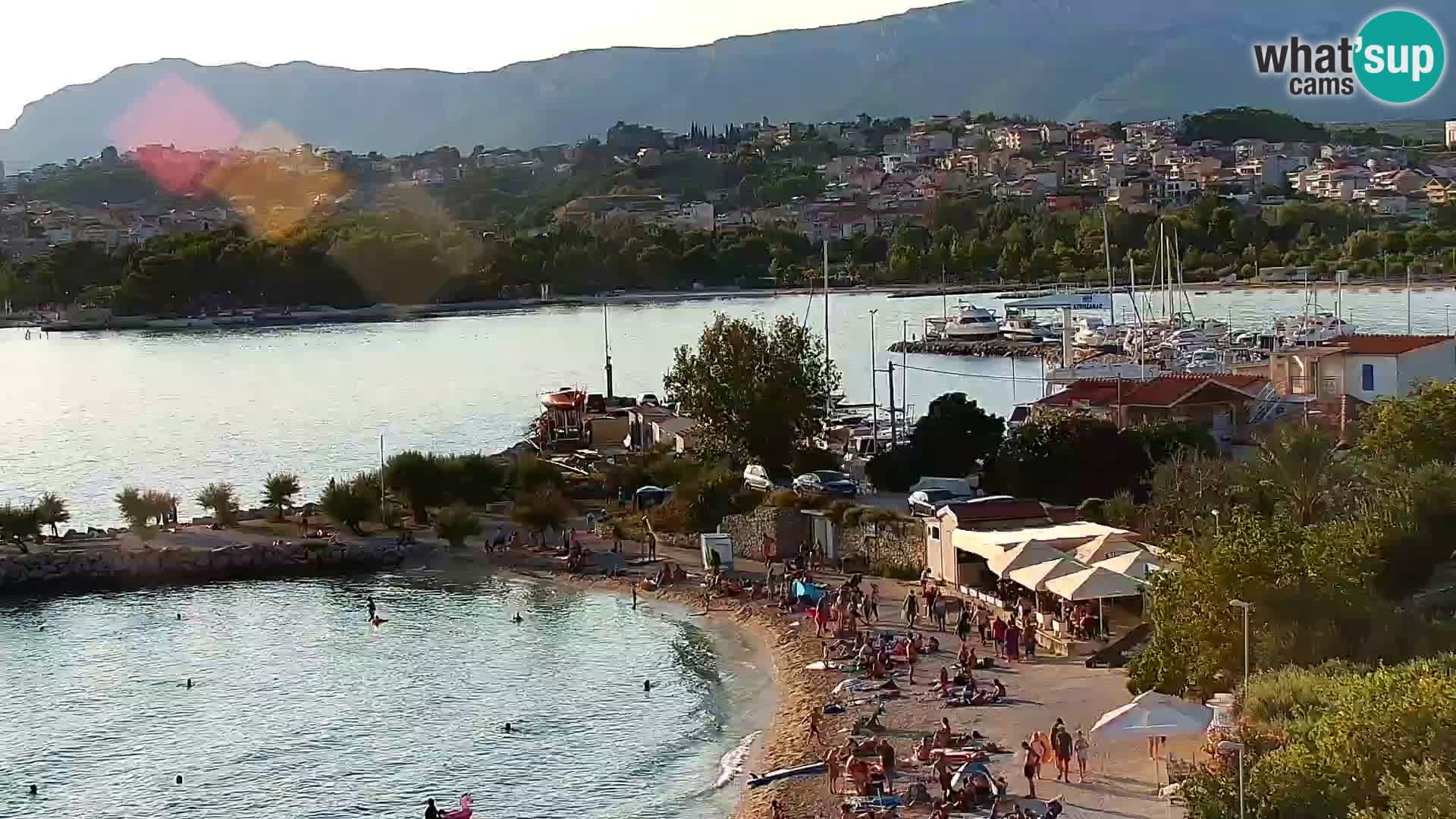Web kamera Plaža Podstrana – Pogled uživo
