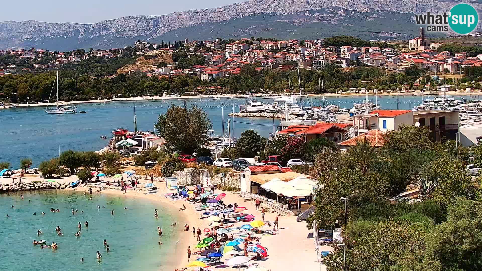 Webcam plage de Podstrana – Vue en direct depuis Hotel Split