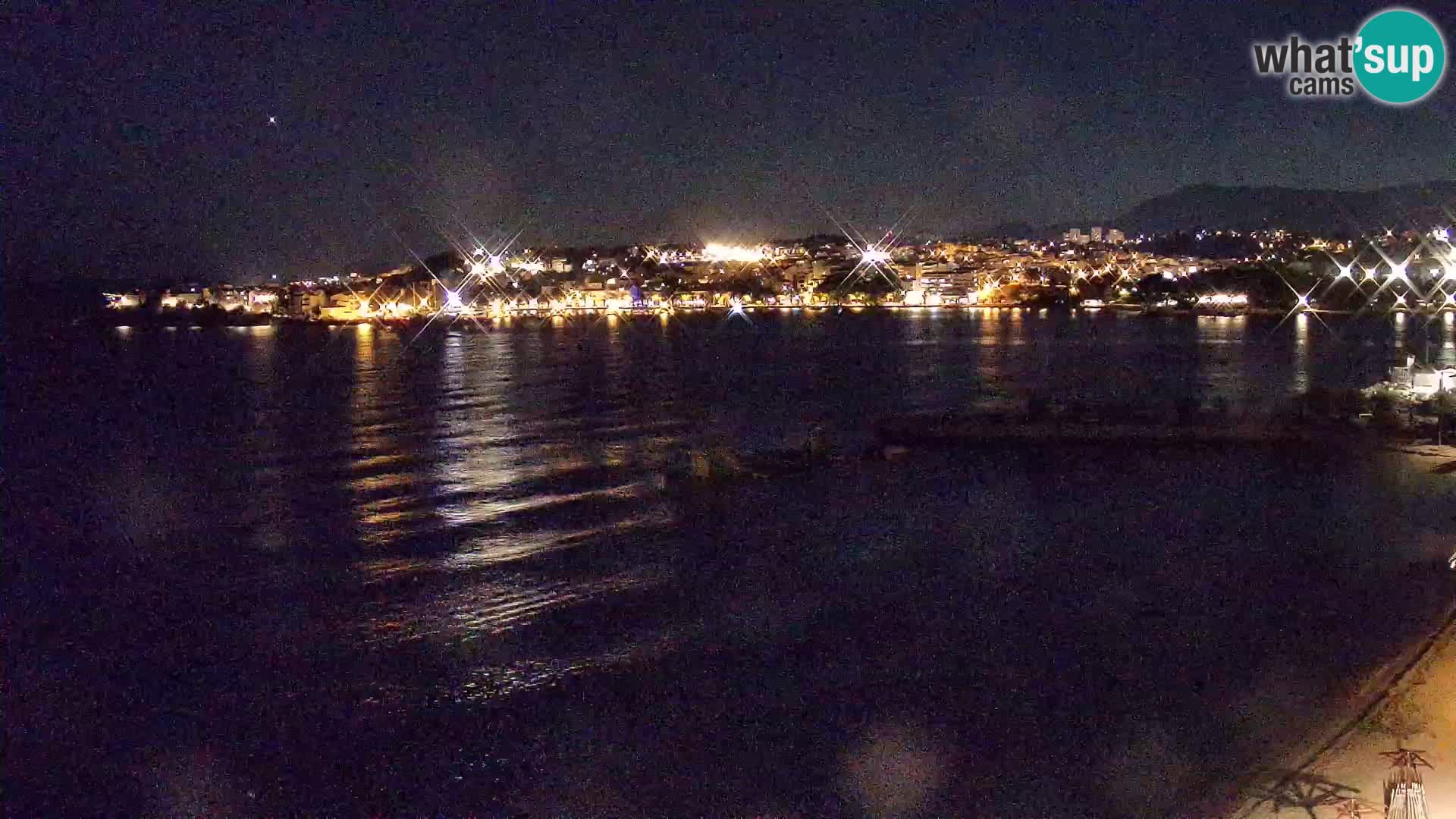 Webcam plage de Podstrana – Vue en direct depuis Hotel Split