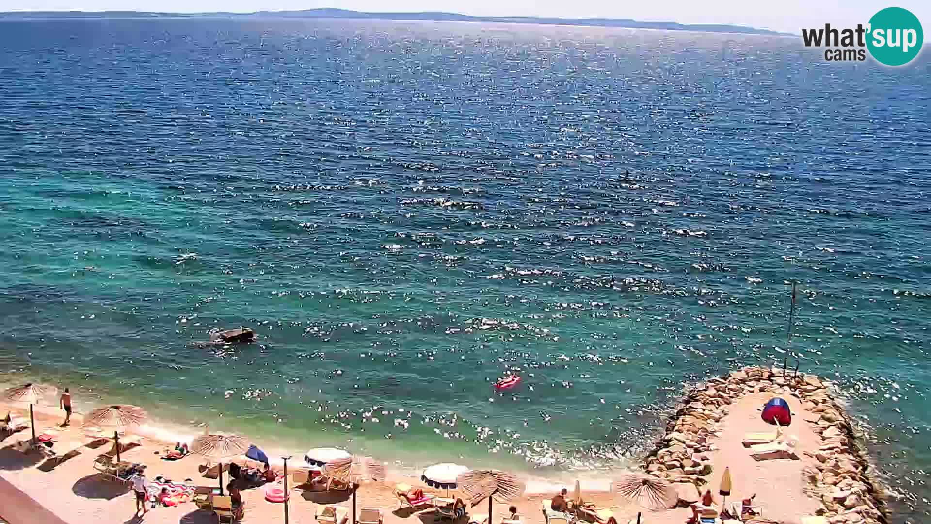 Web kamera Plaža Podstrana – Pogled uživo