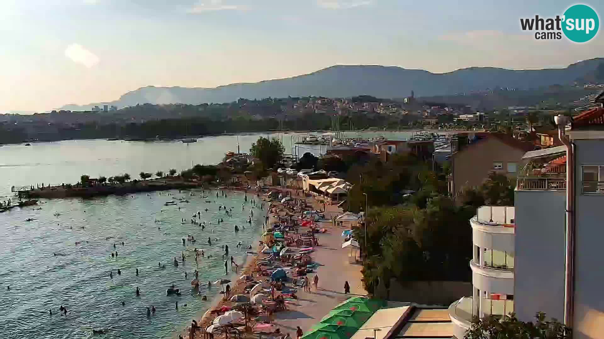 Spletna kamera Plaža Podstrana – Pogled v živo