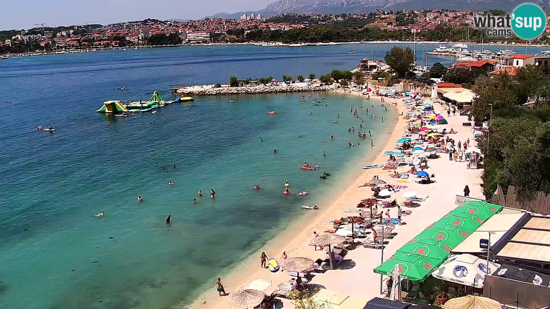 Webcam plage de Podstrana – Vue en direct depuis Hotel Split