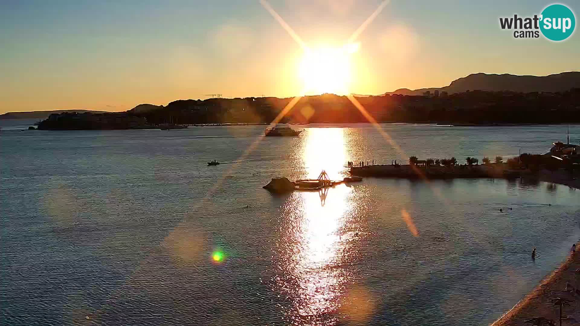 Web kamera Plaža Podstrana – Pogled uživo