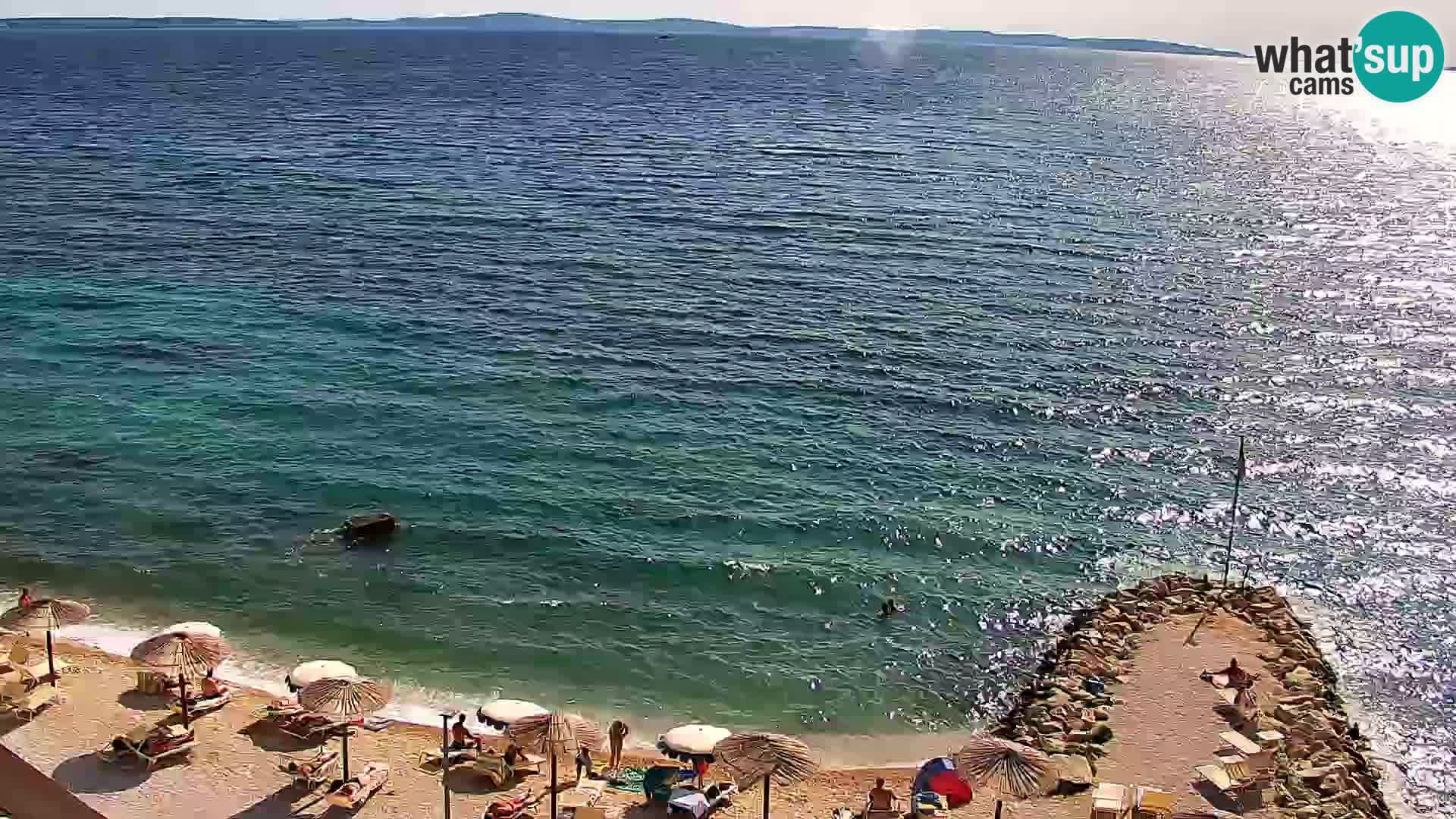 Web kamera Plaža Podstrana – Pogled uživo