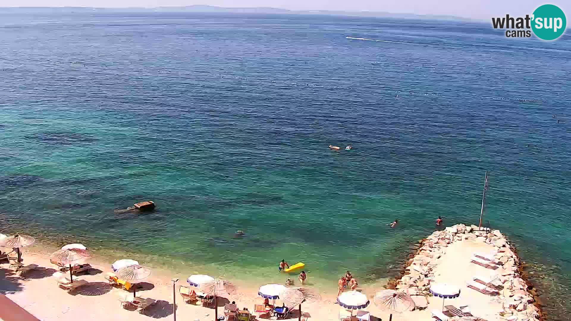 Webcam plage de Podstrana – Vue en direct depuis Hotel Split