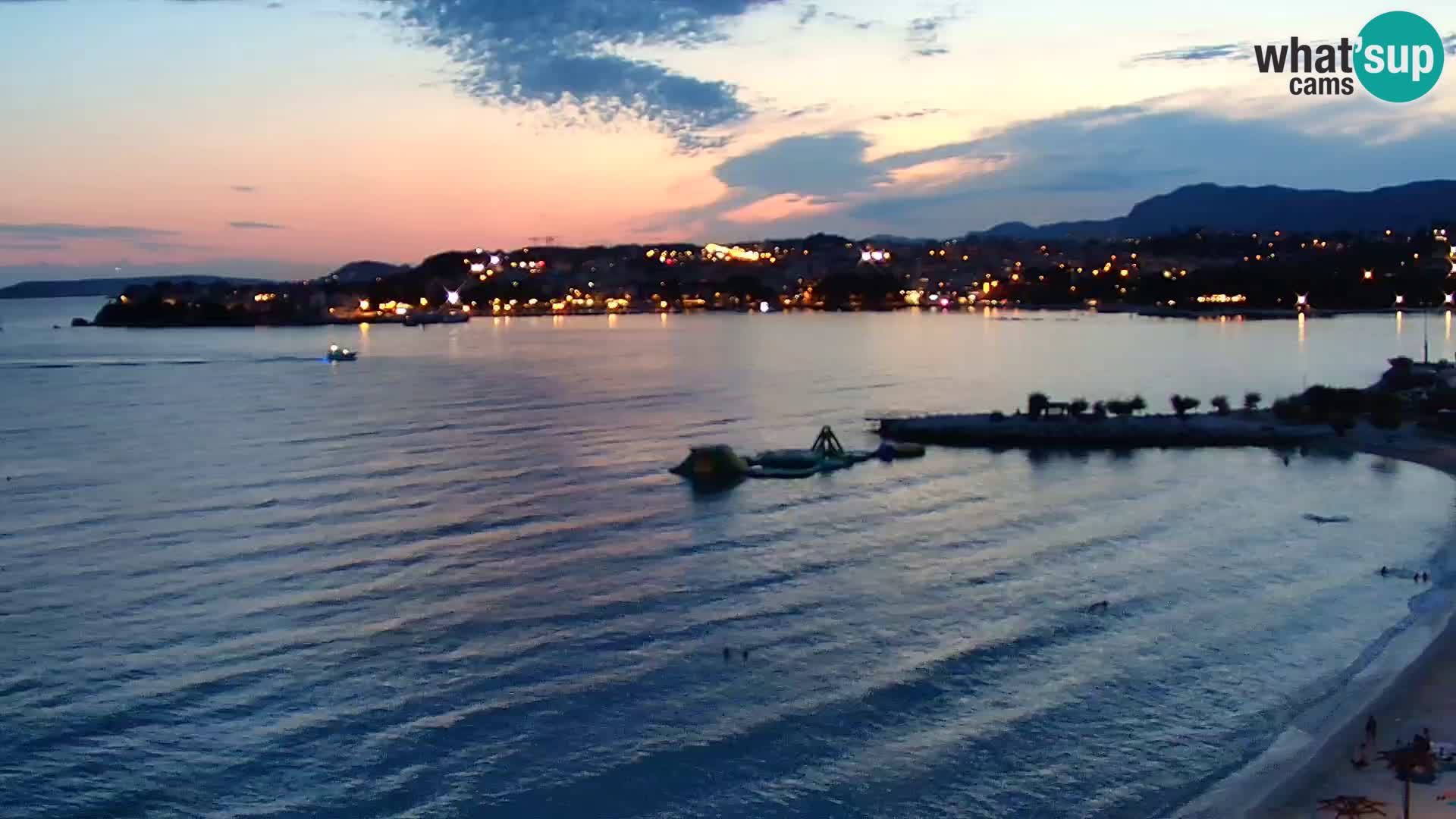 Webcam plage de Podstrana – Vue en direct depuis Hotel Split