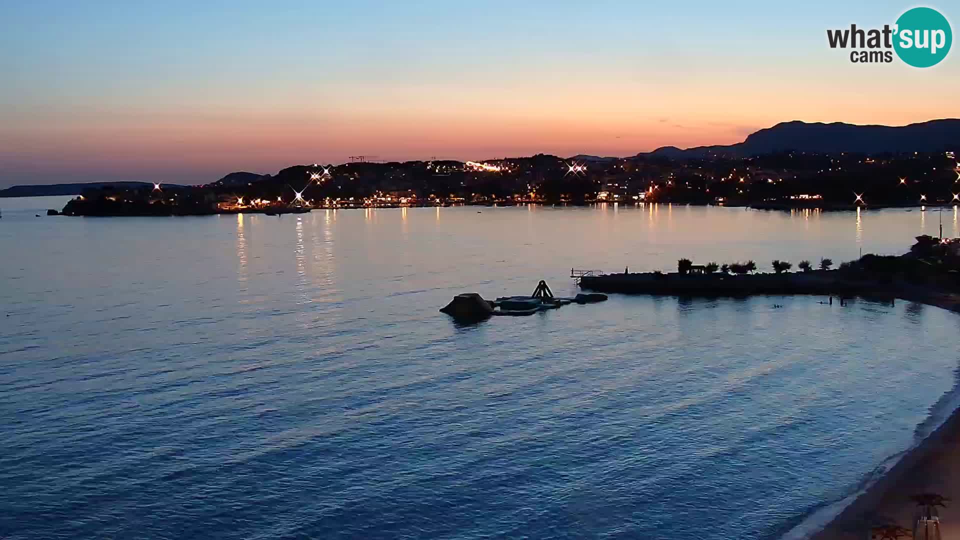 Webcam Playa de Podstrana – Vista en directo desde Hotel Split