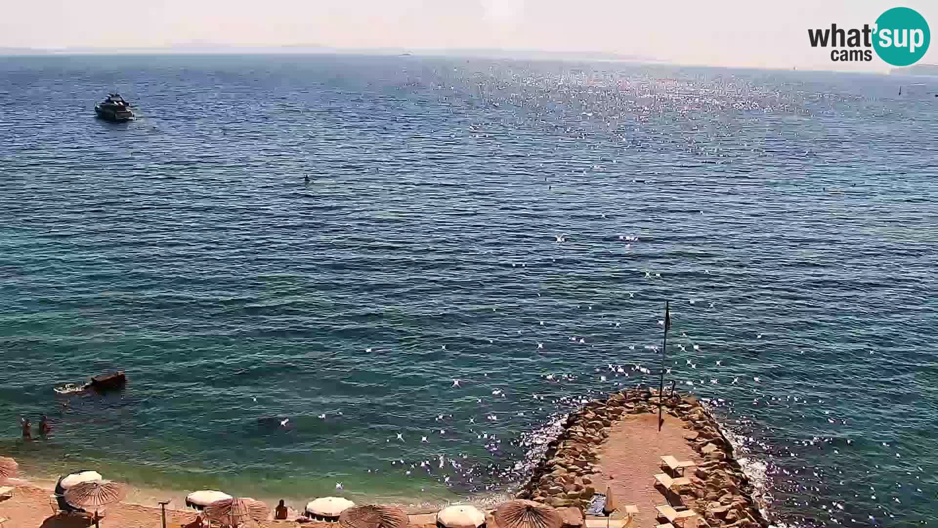Webcam plage de Podstrana – Vue en direct depuis Hotel Split