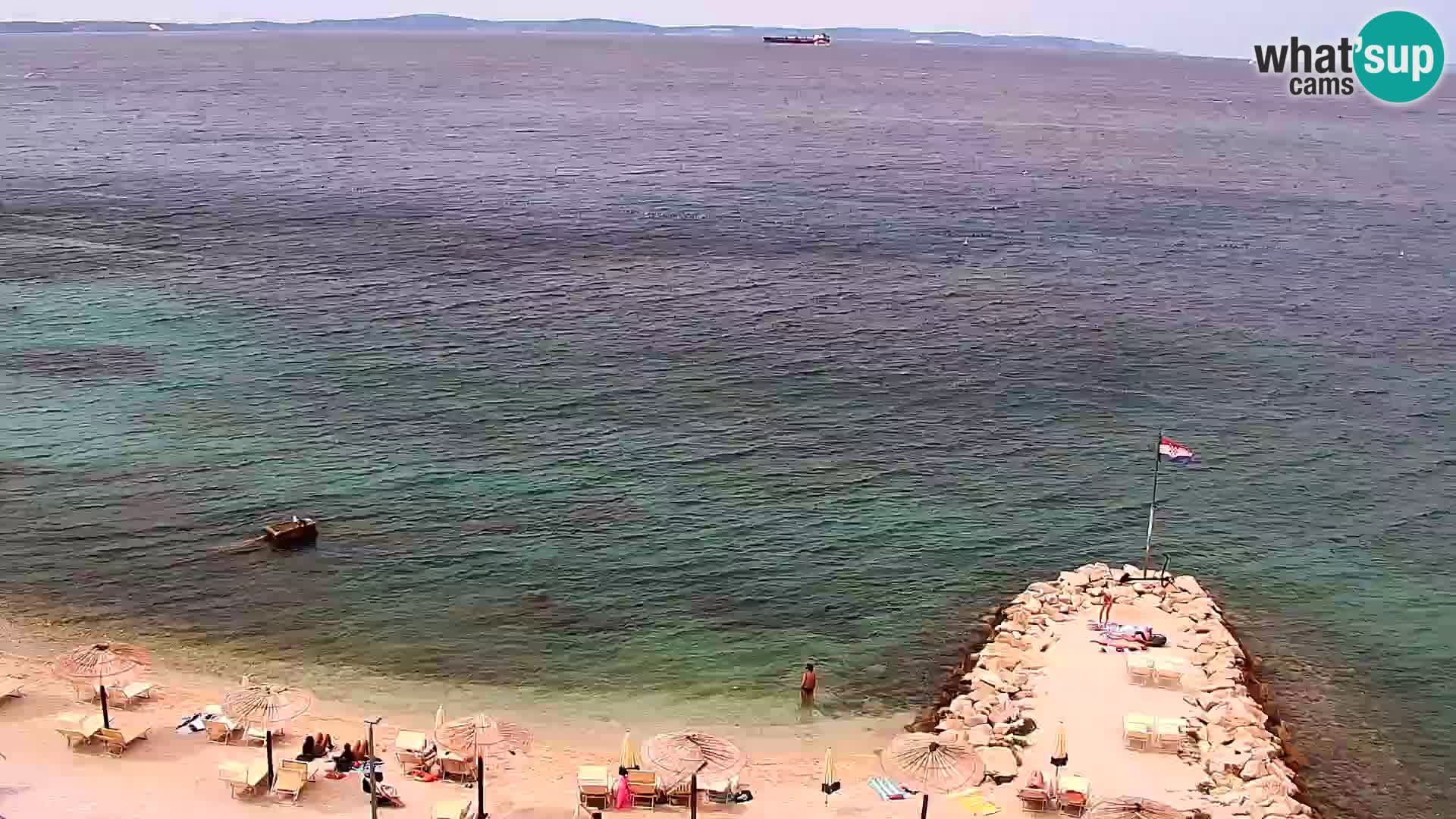 Webcam Playa de Podstrana – Vista en directo desde Hotel Split