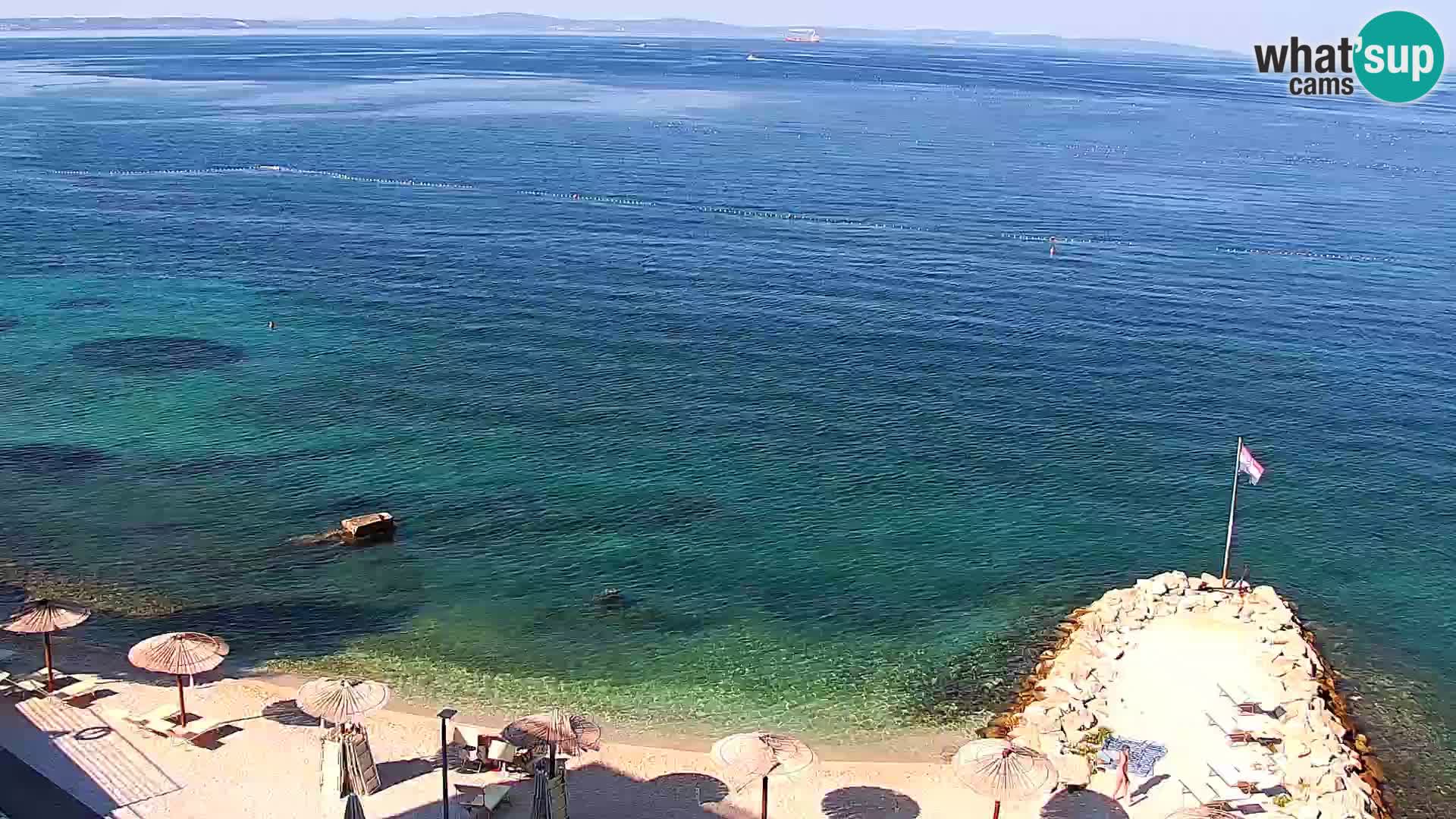 Spletna kamera Plaža Podstrana – Pogled v živo