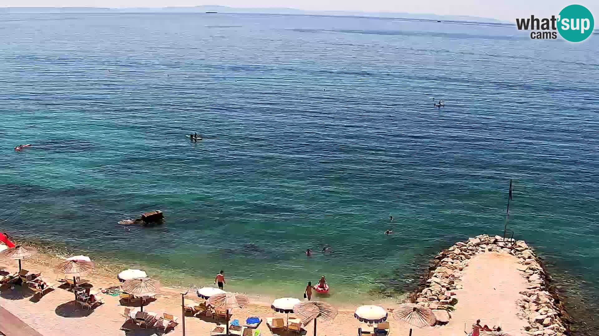 Webcam Playa de Podstrana – Vista en directo desde Hotel Split