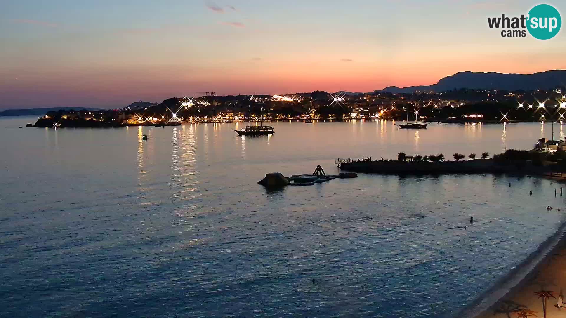 Podstrana Strand Webcam – Liveblick vom Hotel Split