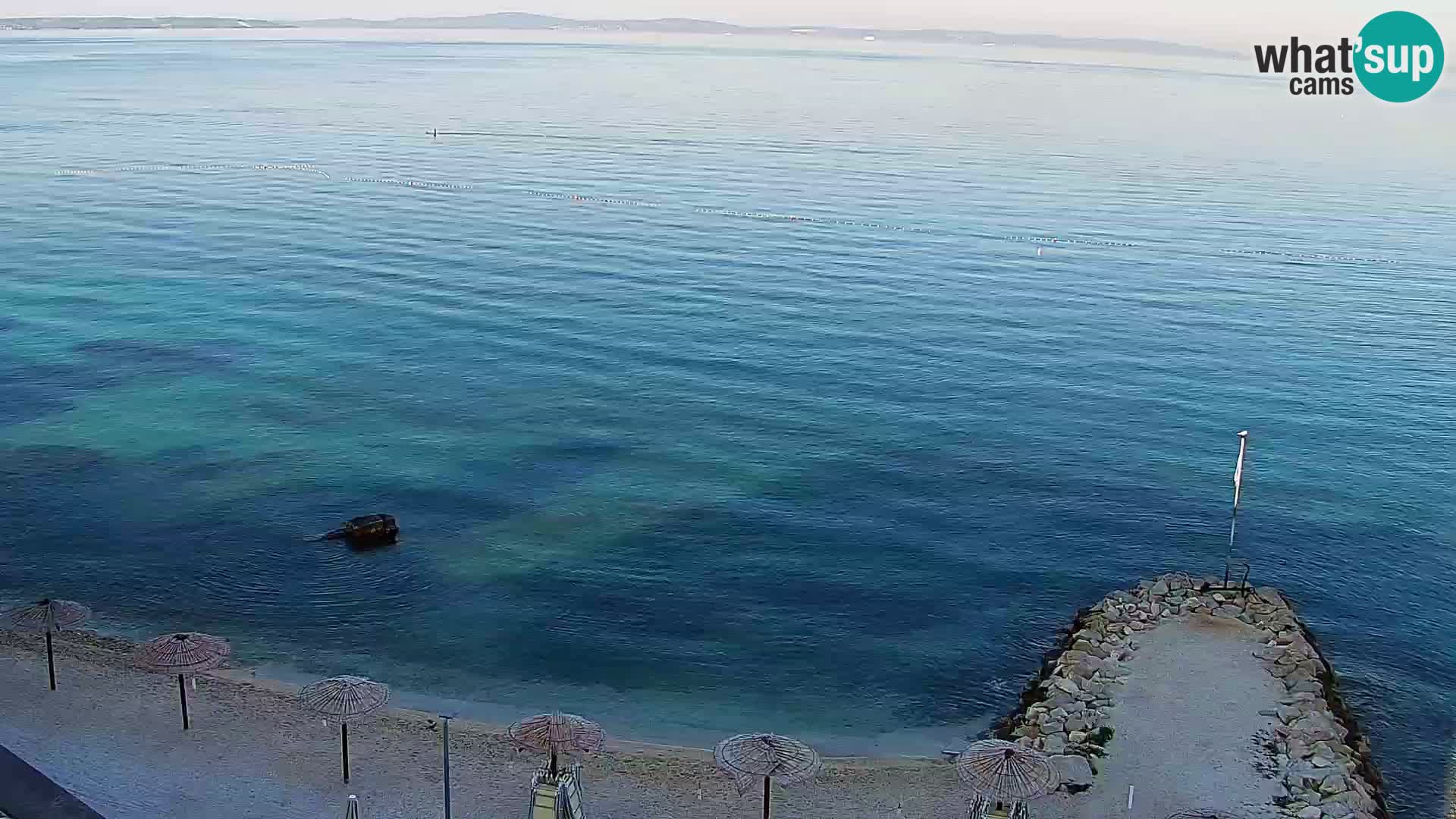 Webcam plage de Podstrana – Vue en direct depuis Hotel Split