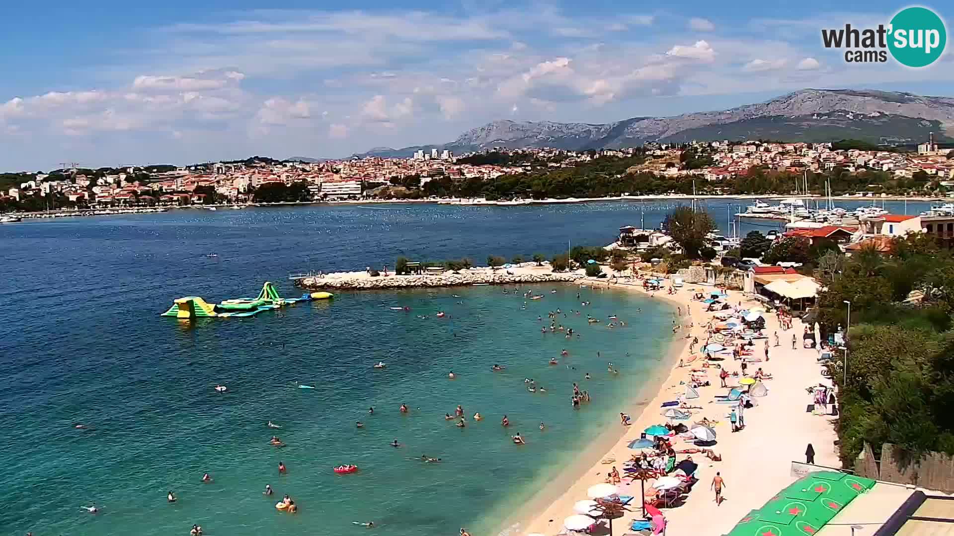 Webcam plage de Podstrana – Vue en direct depuis Hotel Split