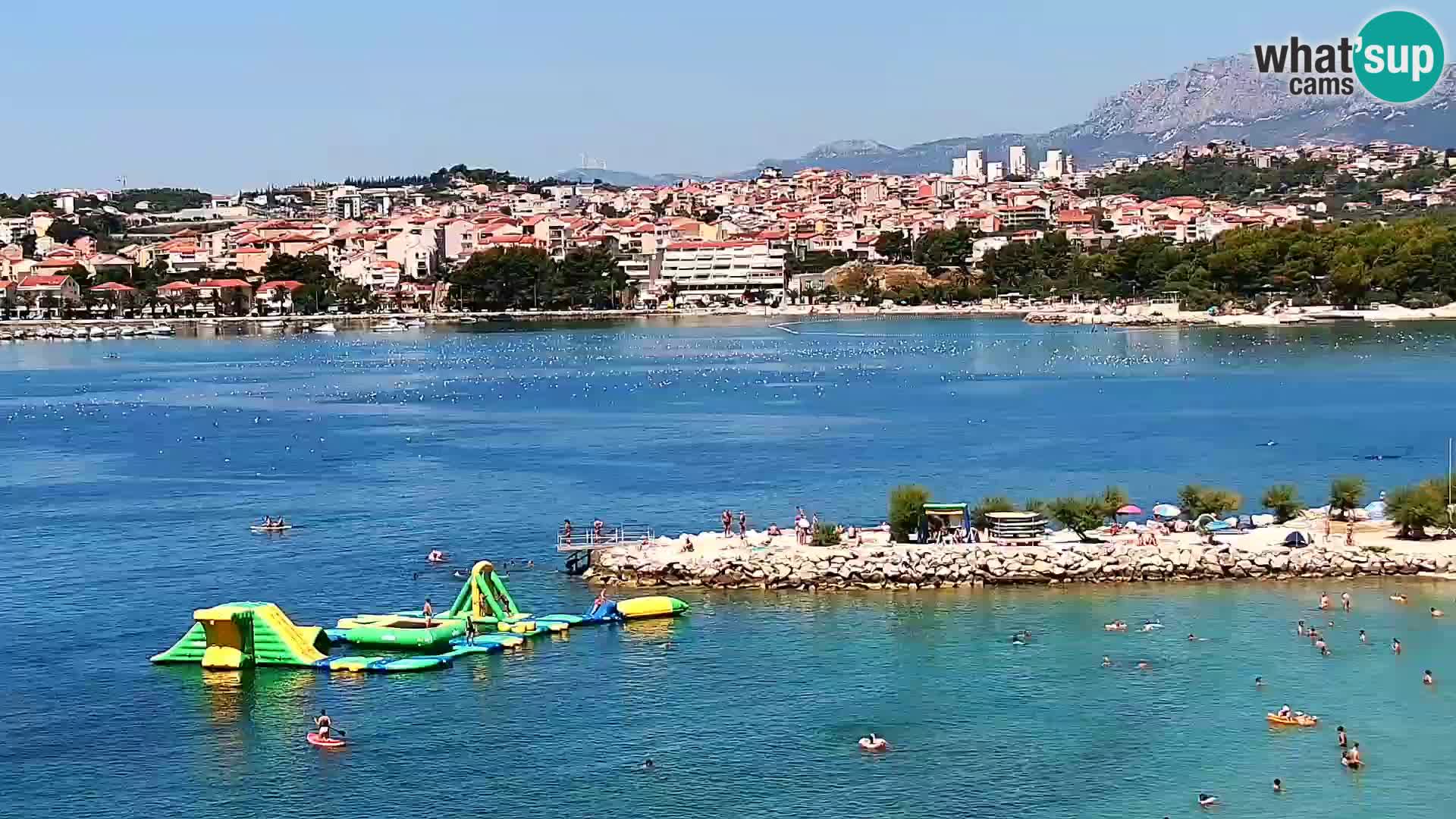 Spletna kamera Plaža Podstrana – Pogled v živo