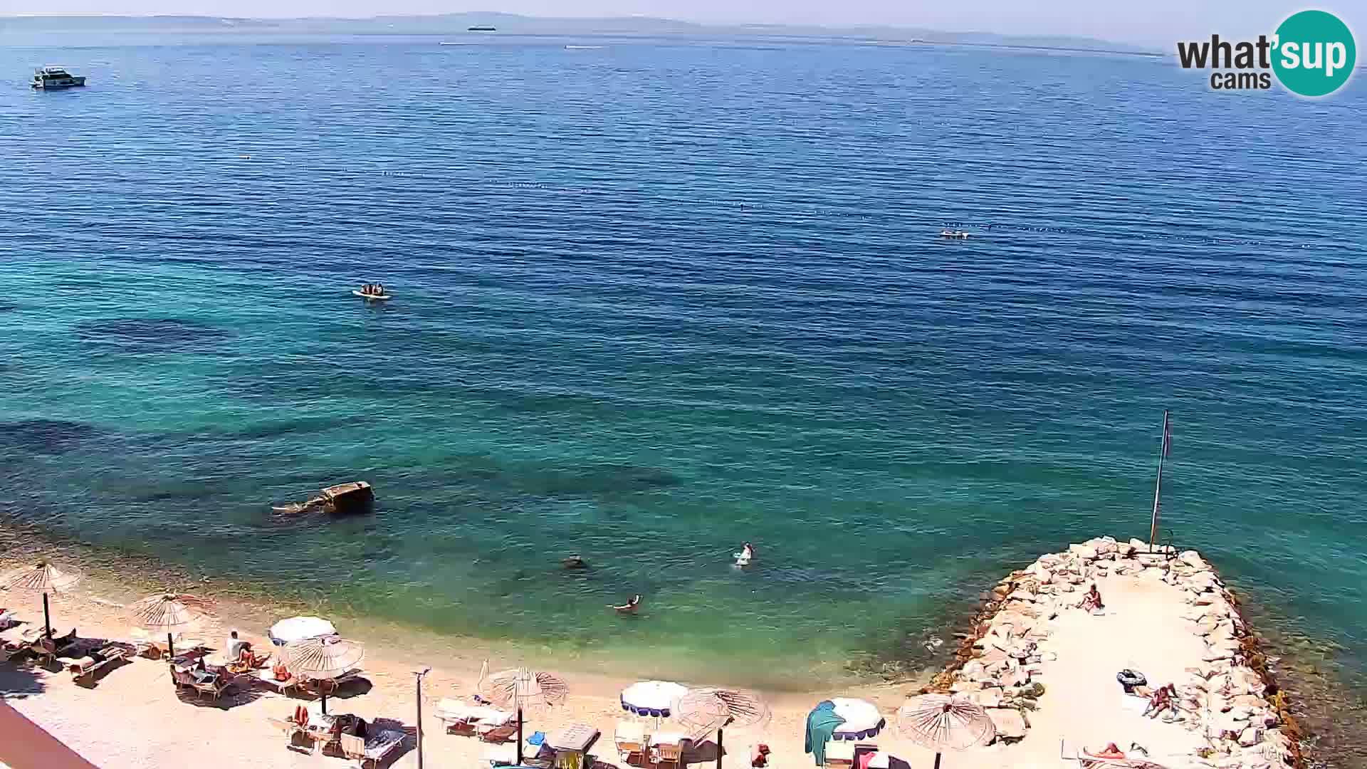 Spletna kamera Plaža Podstrana – Pogled v živo