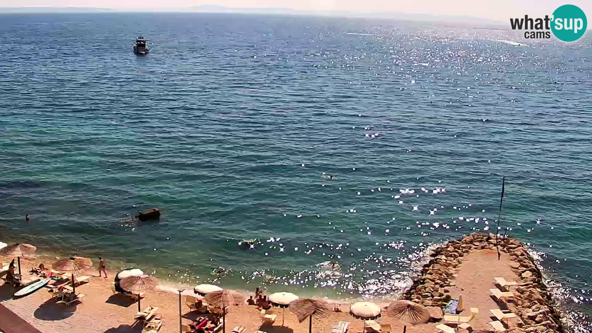 Webcam plage de Podstrana – Vue en direct depuis Hotel Split