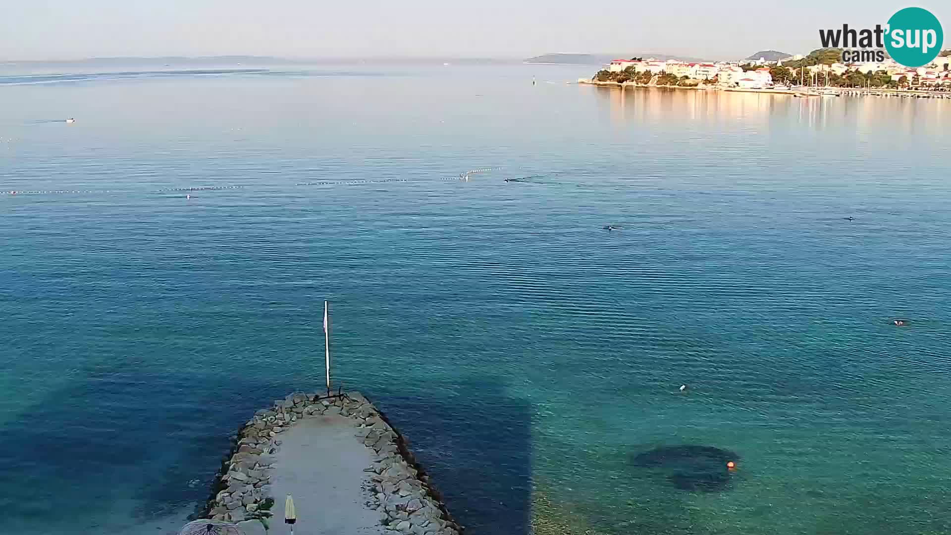 Web kamera Plaža Podstrana – Pogled uživo