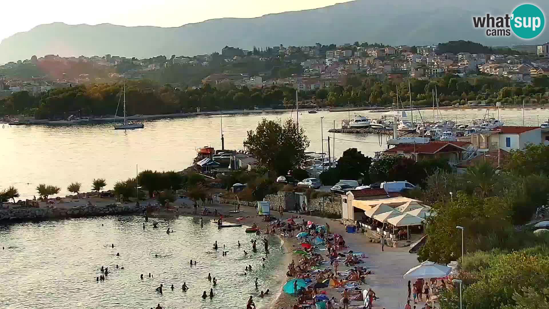 Web kamera Plaža Podstrana – Pogled uživo