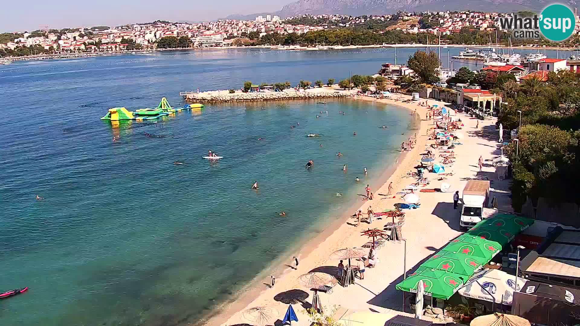 Web kamera Plaža Podstrana – Pogled uživo